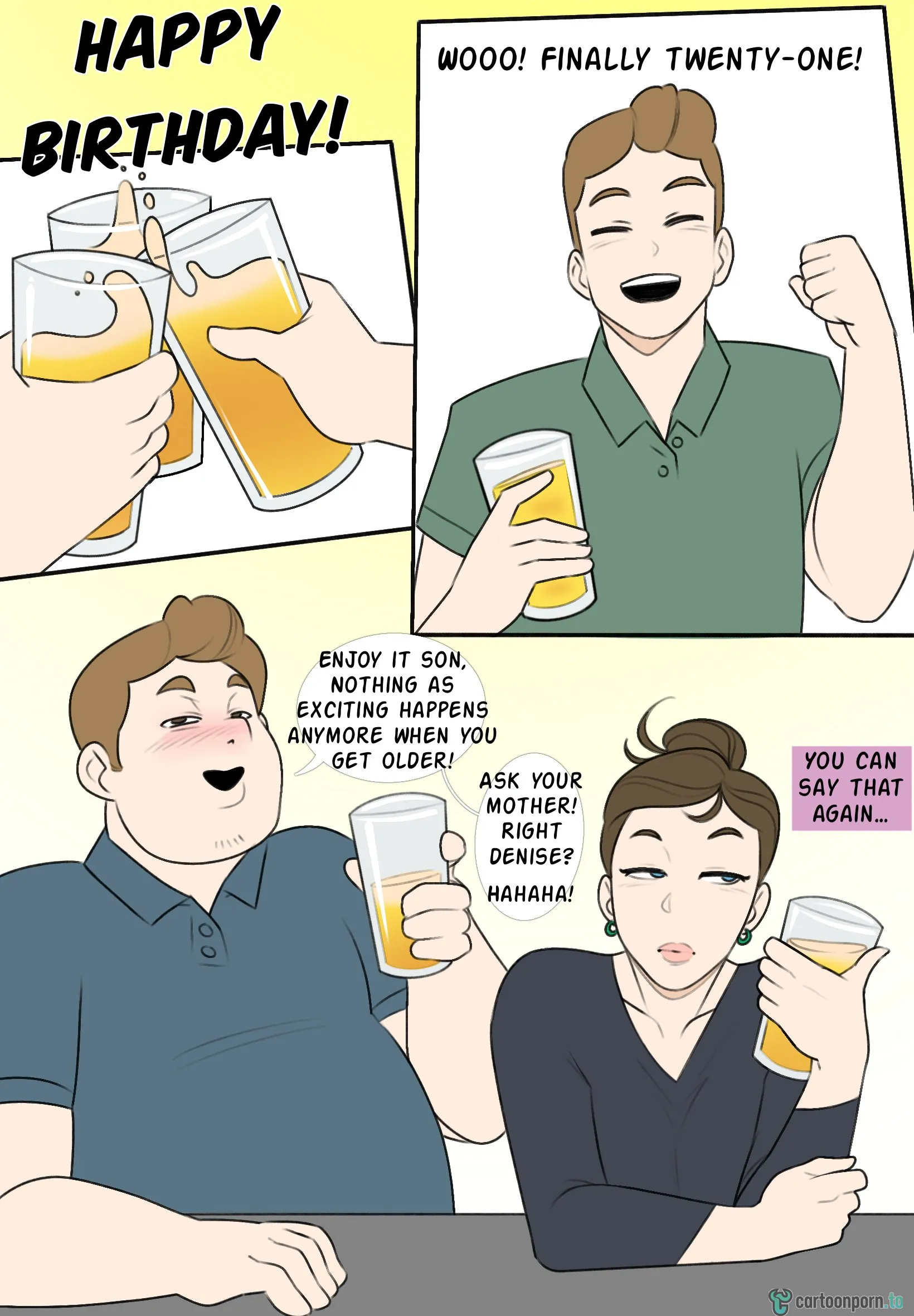 Jopuari Archive - Incest Porn Comic Collection [Jopuari] Mom's Unusual Birthday Gift [sample] – page 1