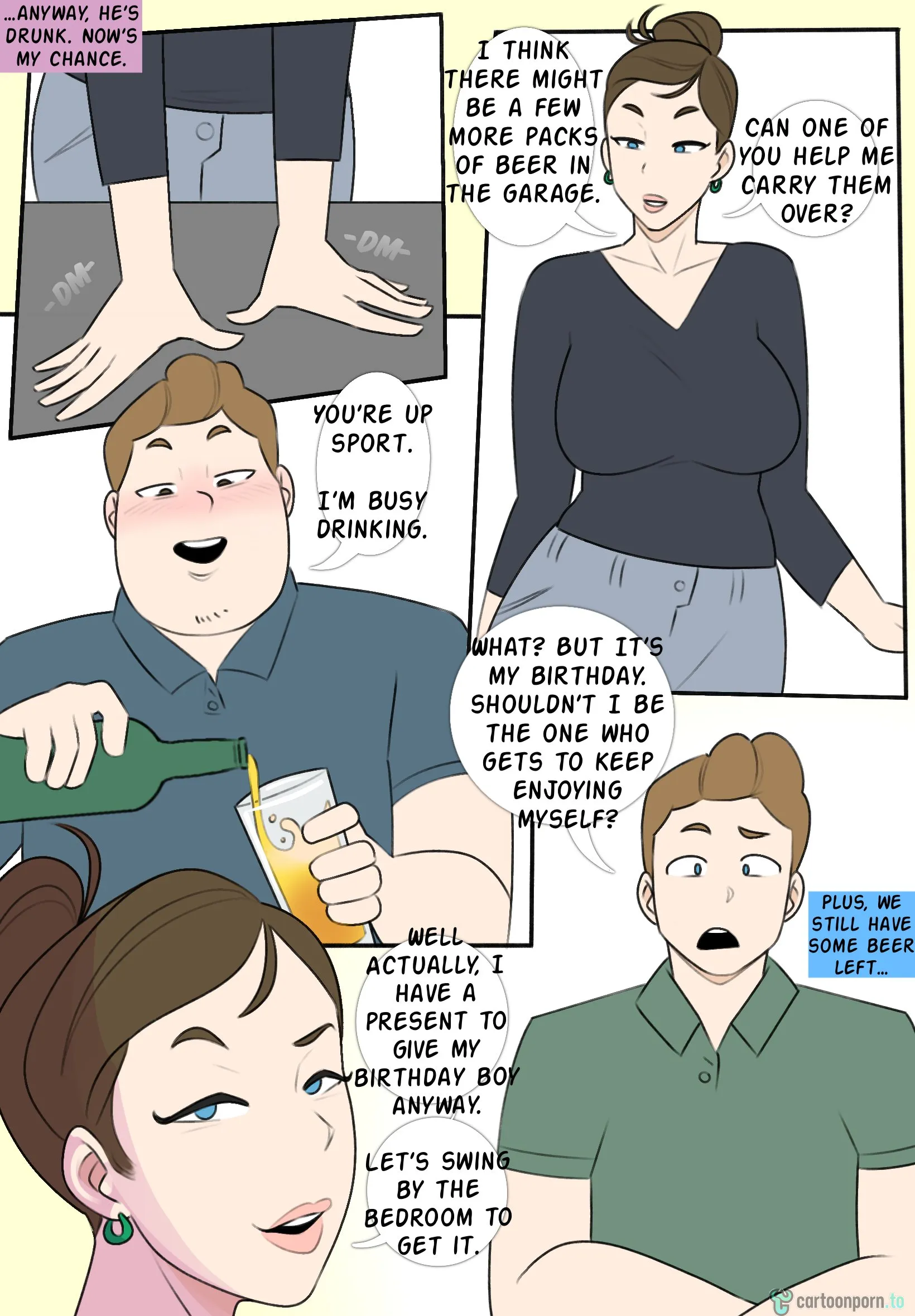 Jopuari Archive - Incest Porn Comic Collection [Jopuari] Mom's Unusual Birthday Gift [sample] – page 2
