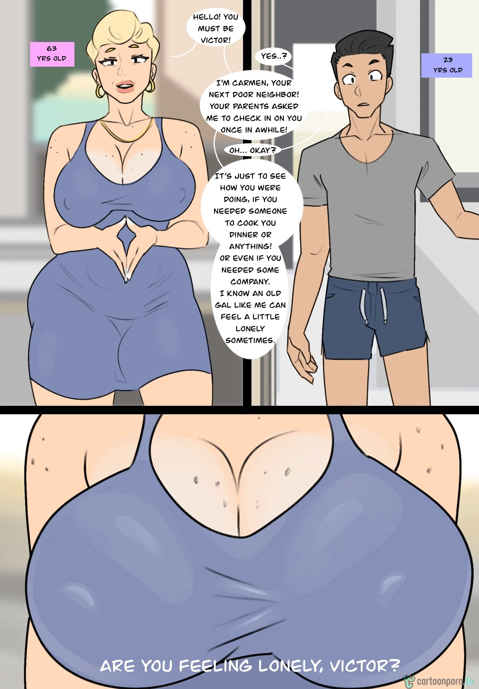 Jopuari Archive - Incest Porn Comic Collection [Jopuari] GILF next door – page 1