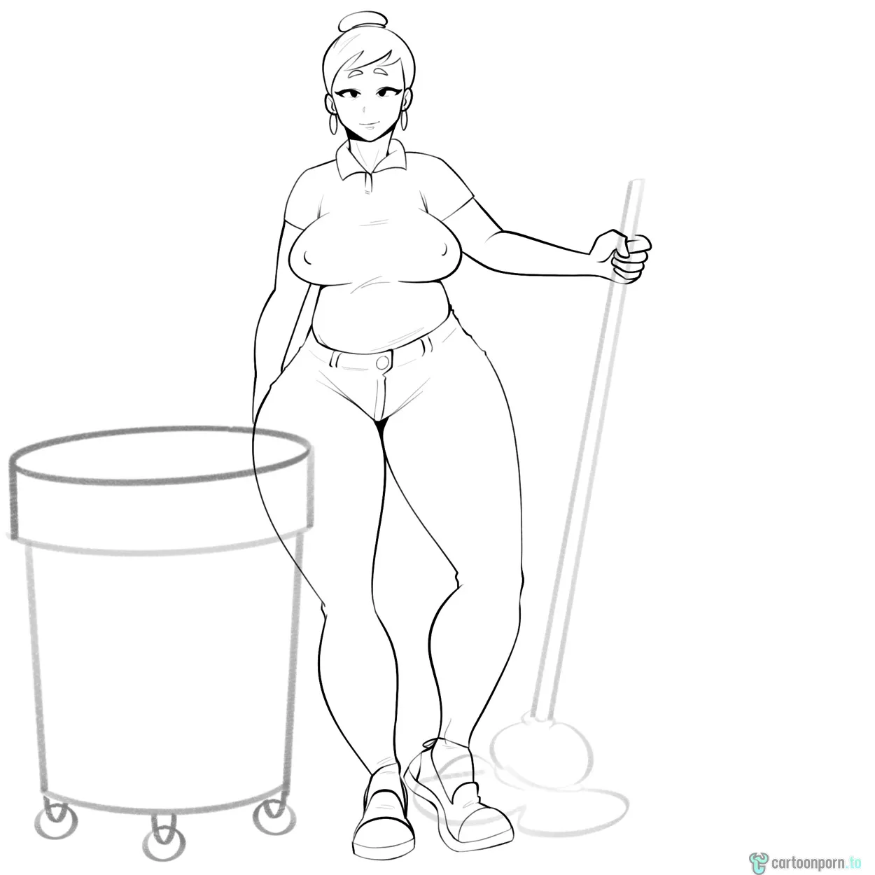 Jopuari Archive - Incest Porn Comic Collection [jopuari] Cleaning Lady – page 5
