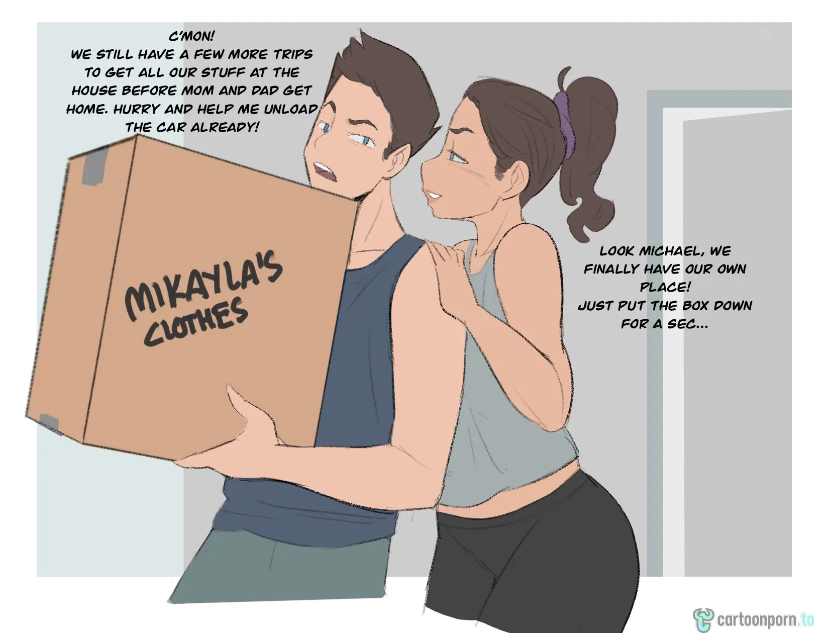 Jopuari Archive - Incest Porn Comic Collection [Jopuari] Breaking In The New Apartment – page 1