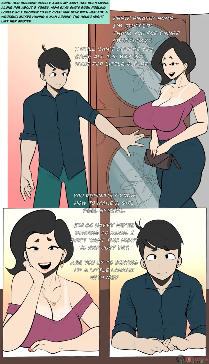 Jopuari Archive - Incest Porn Comic Collection [Jopuari] A Widowed Aunt – page 1