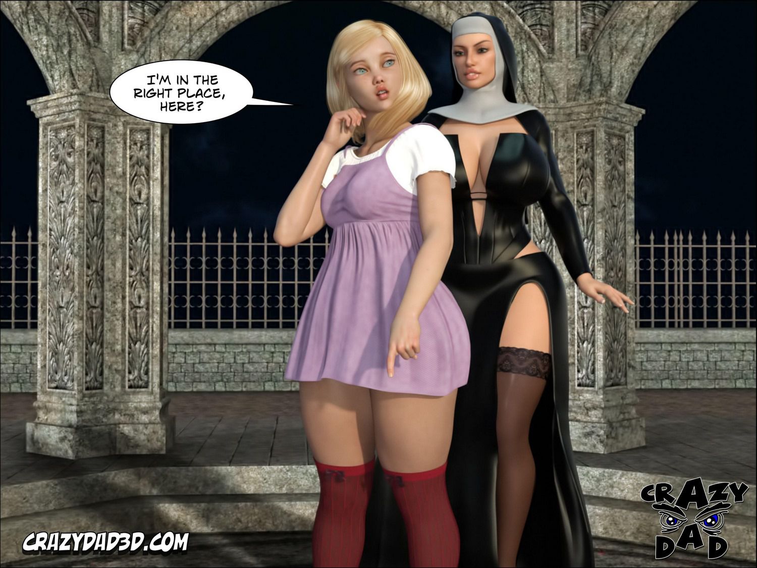 Evil Nun [CrazyDad3D] 2 . Evil Nun [CrazyDad3D] – page 17