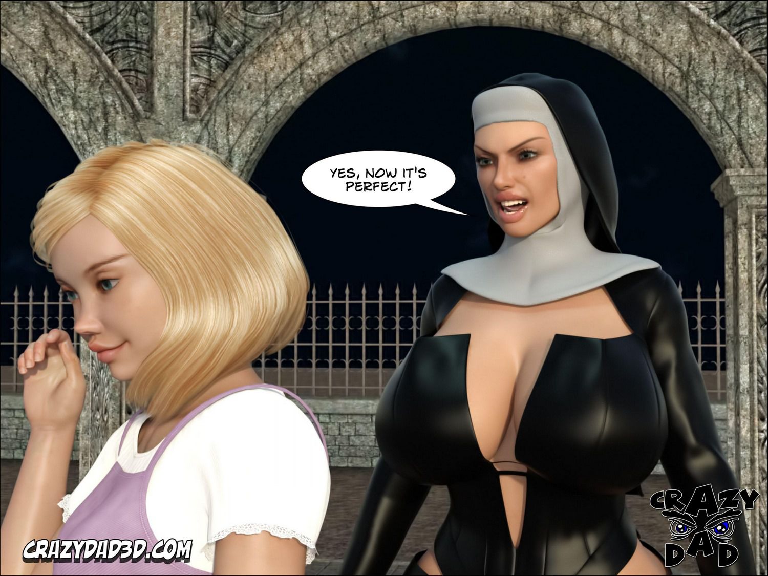 Evil Nun [CrazyDad3D] 2 . Evil Nun [CrazyDad3D] – page 18