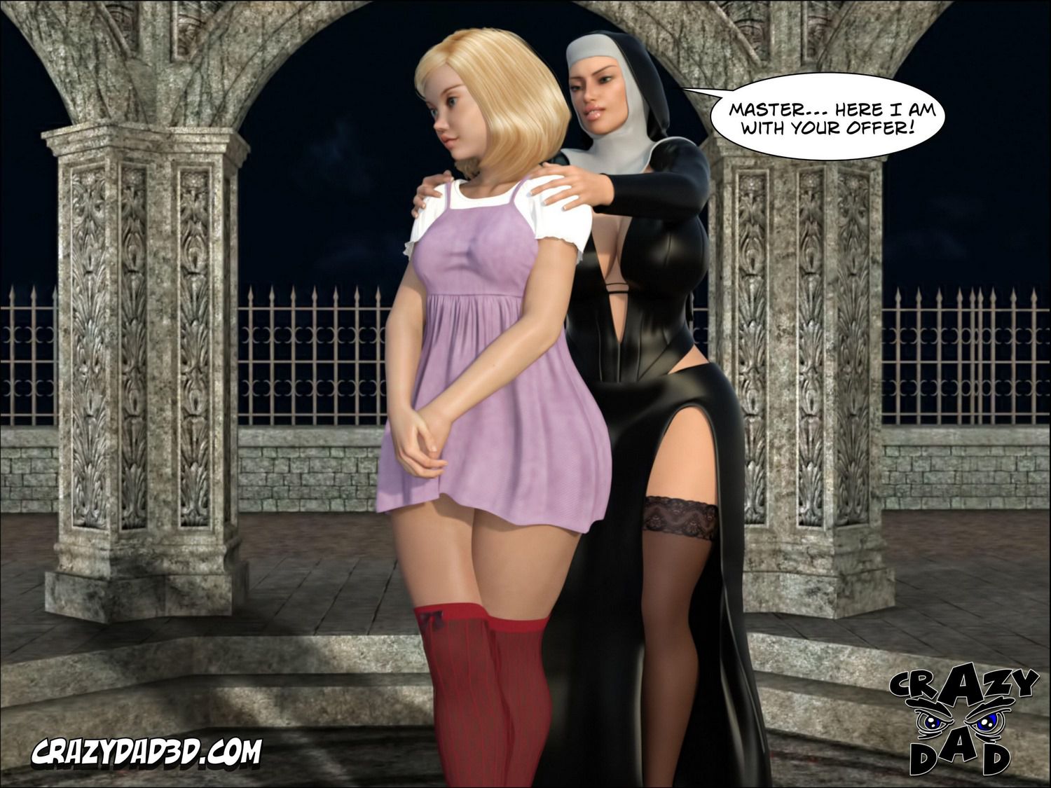 Evil Nun [CrazyDad3D] 2 . Evil Nun [CrazyDad3D] – page 19