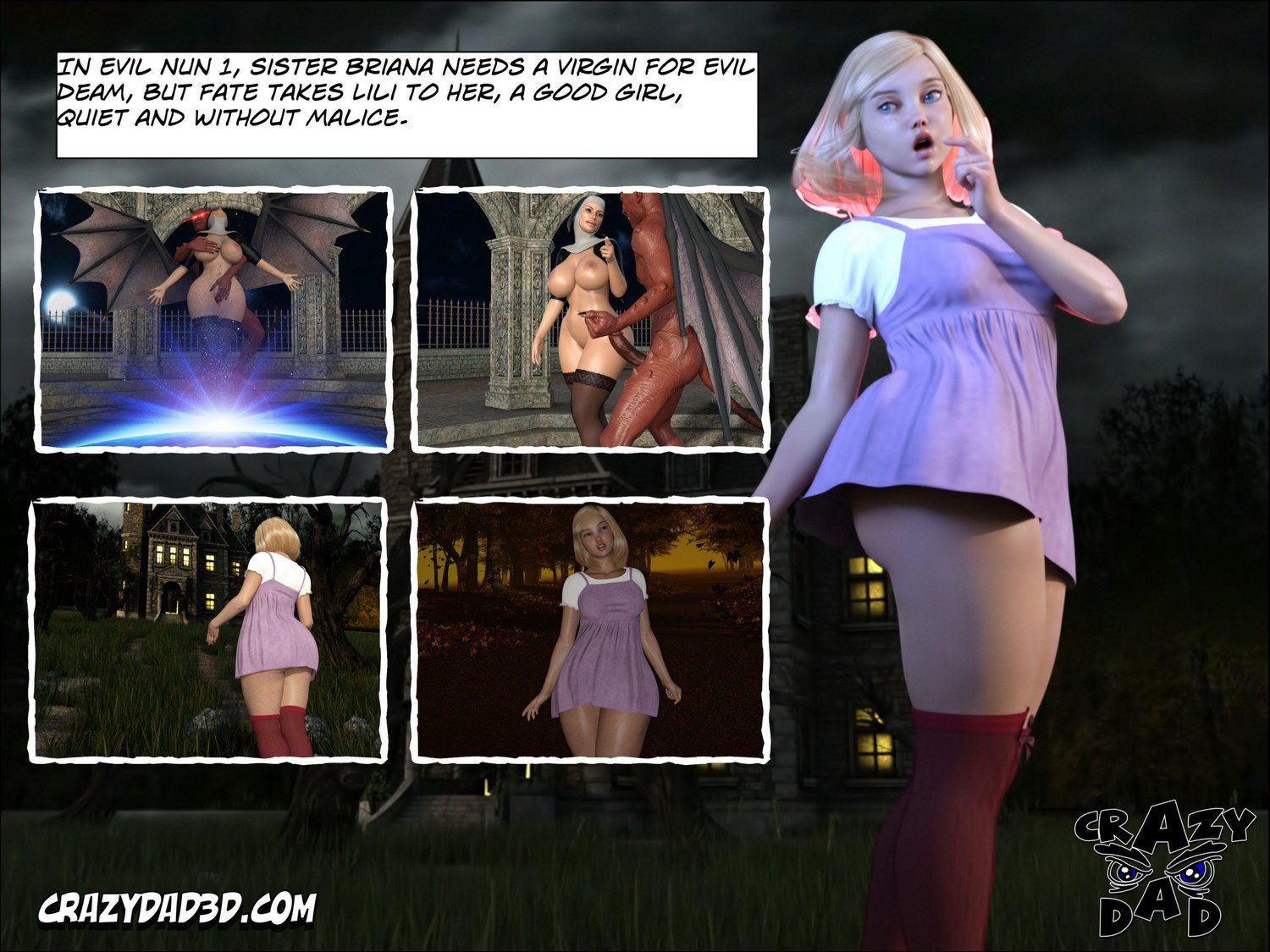 Evil Nun [CrazyDad3D] 2 . Evil Nun [CrazyDad3D] – page 2