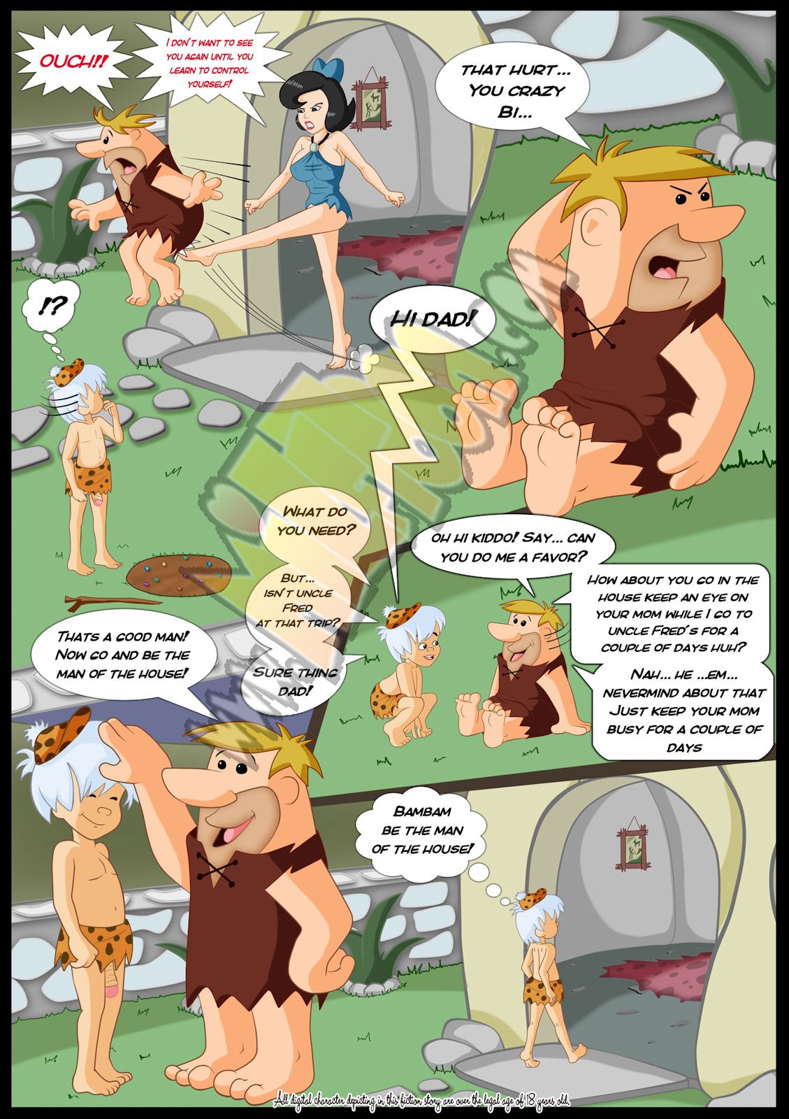 Bed Rocks (The Flintstones) [MILFToon] 1 . Bed Rocks  - Chapter 1 (The Flintstones) [MILFToon] – page 3