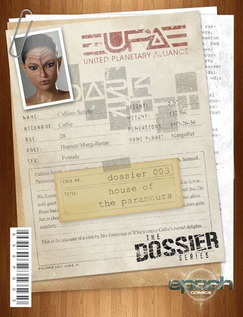 The Dossier [Epoch] 3 . The Dossier - Chapter 3 - House Of The Paramours [Epoch] – page 1