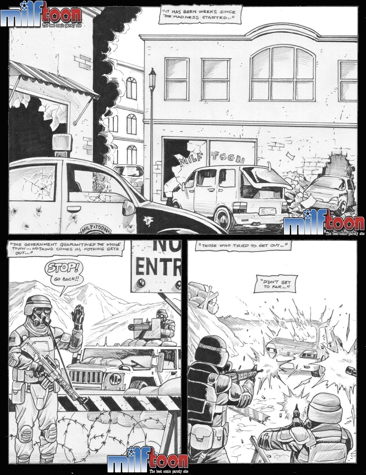 Contains Virus Zombies [MILFToon] 1 . Contains Virus Zombies  - Chapter 1 [MILFToon] – page 1