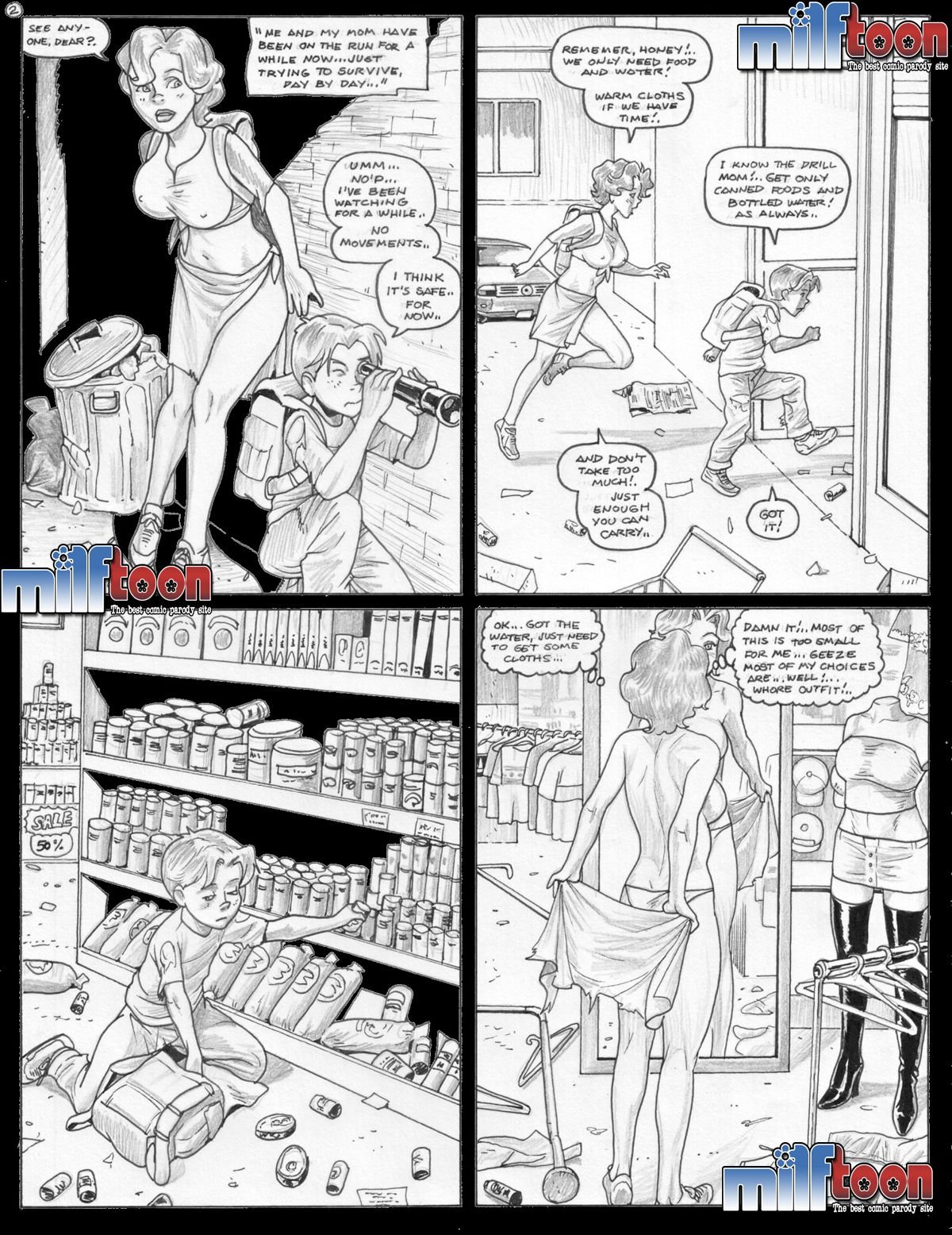 Contains Virus Zombies [MILFToon] 1 . Contains Virus Zombies  - Chapter 1 [MILFToon] – page 2