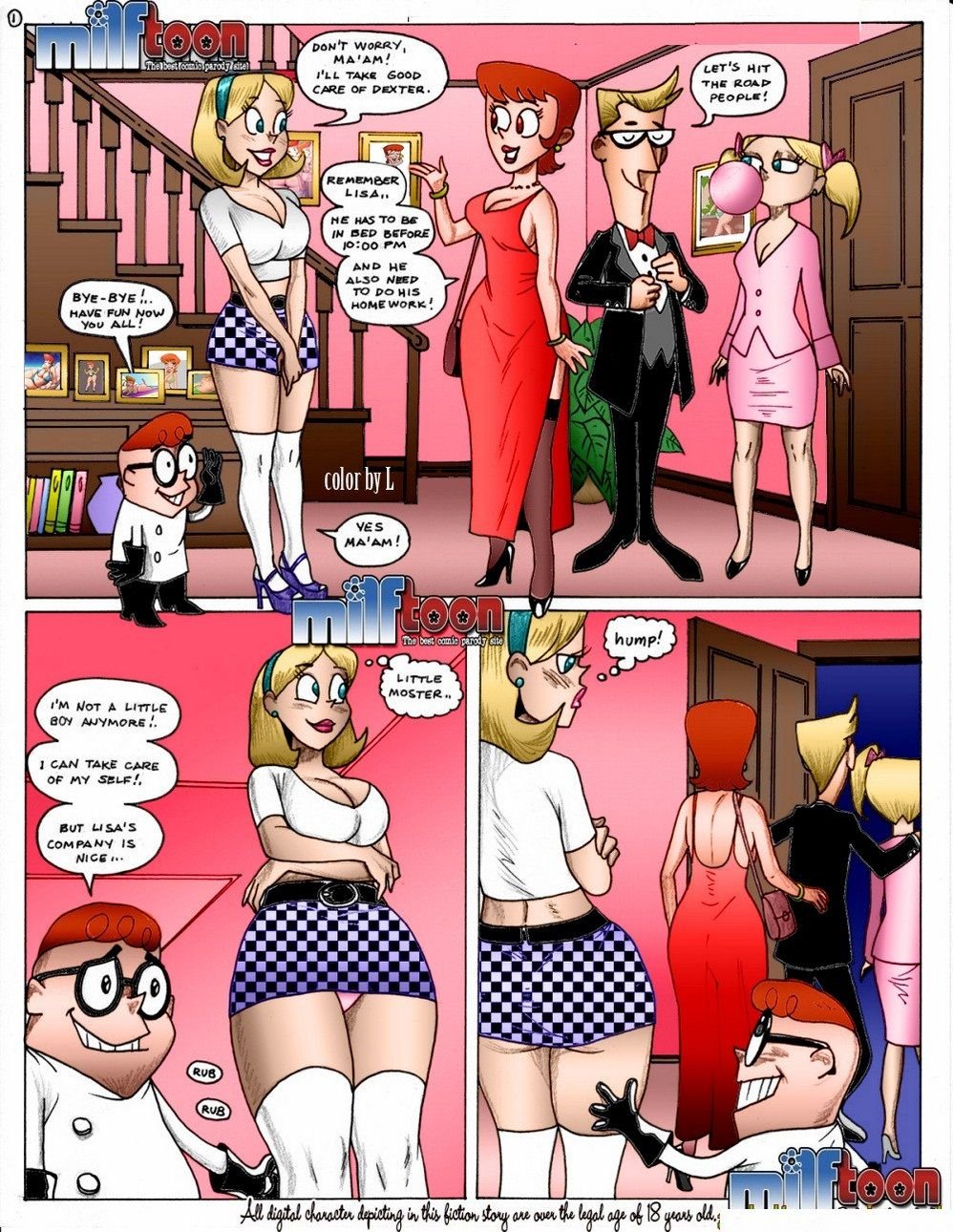 Dixter’s Fap (Dexter’s Laboratory) [MILFToon] 1.5 . Dixter's Fap  - Chapter 1 - Colored (Dexter's Laboratory) [MILFToon] – page 2