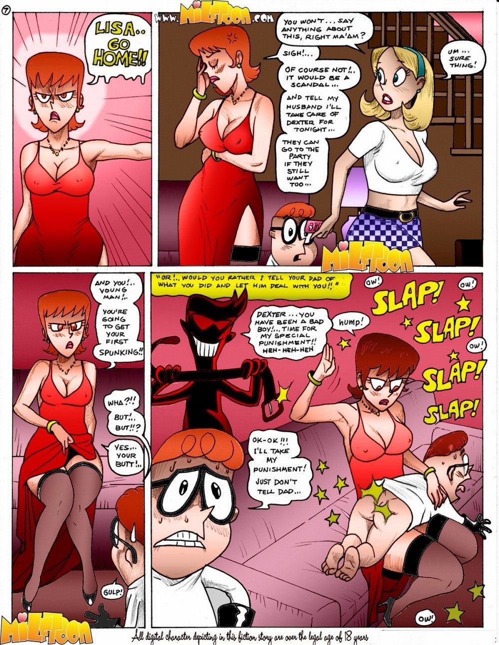 Dixter’s Fap (Dexter’s Laboratory) [MILFToon] 1.5 . Dixter's Fap  - Chapter 1 - Colored (Dexter's Laboratory) [MILFToon] – page 8