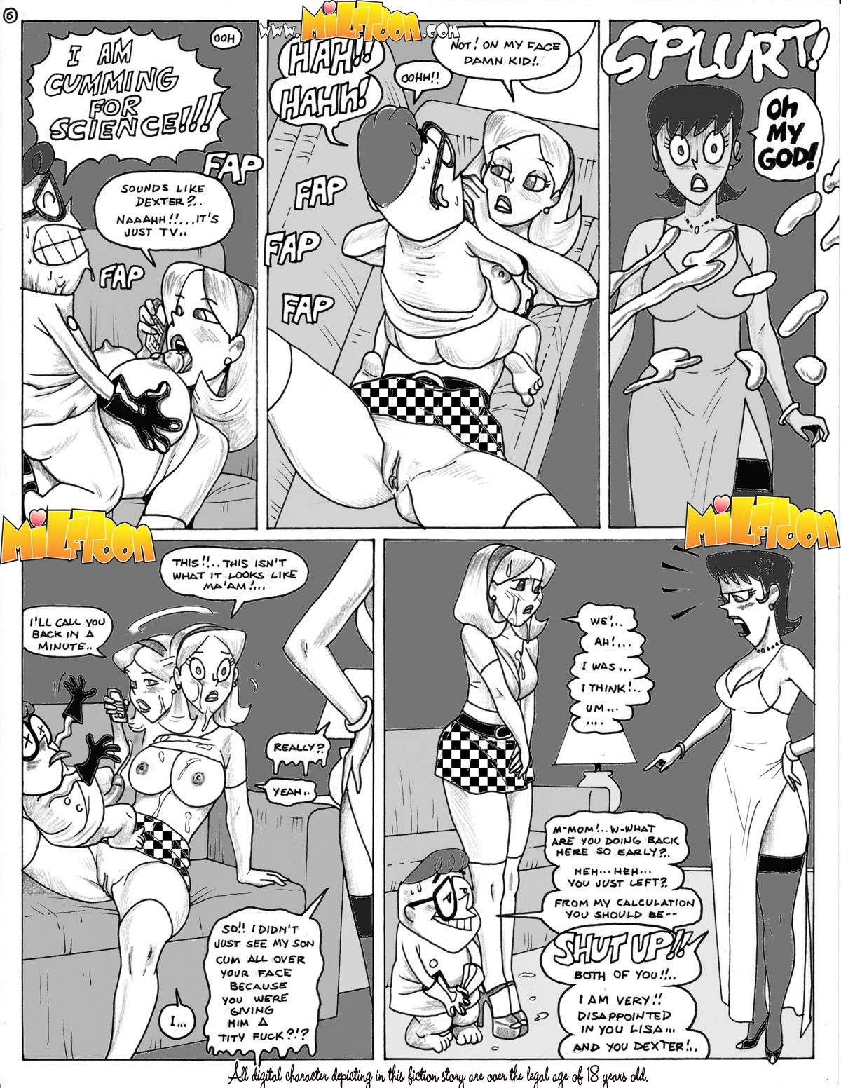 Dixter’s Fap (Dexter’s Laboratory) [MILFToon] 1 . Dixter's Fap  - Chapter 1 (Dexter's Laboratory) [MILFToon] – page 6
