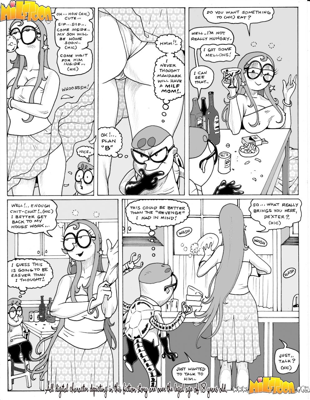 Dixter’s Fap (Dexter’s Laboratory) [MILFToon] 3 . Dixter's Fap  - Chapter 3 (Dexter's Laboratory) [MILFToon] – page 4