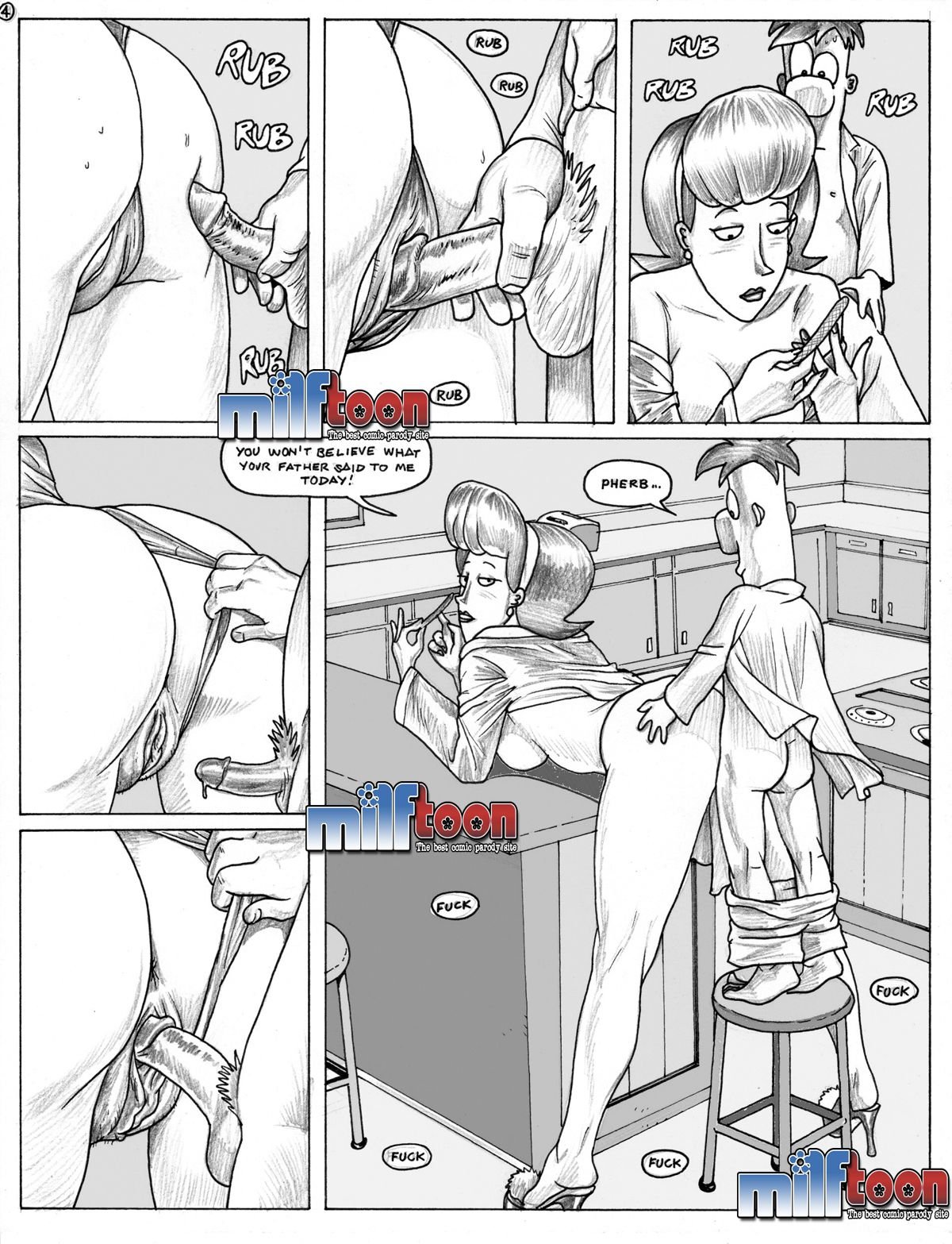 F.F (Phineas and Ferb) [MILFToon] 1 . F.F  - Chapter 1 (Phineas and Ferb) [MILFToon] – page 4