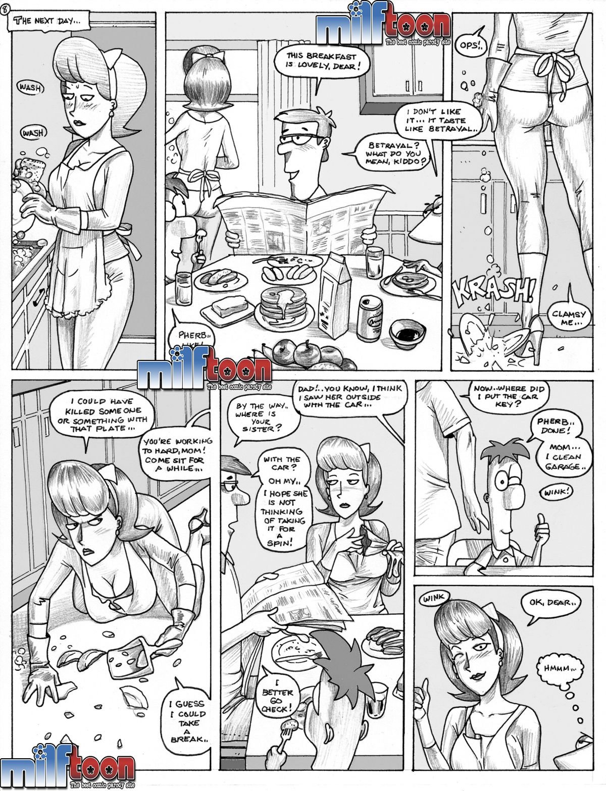 F.F (Phineas and Ferb) [MILFToon] 1 . F.F  - Chapter 1 (Phineas and Ferb) [MILFToon] – page 8
