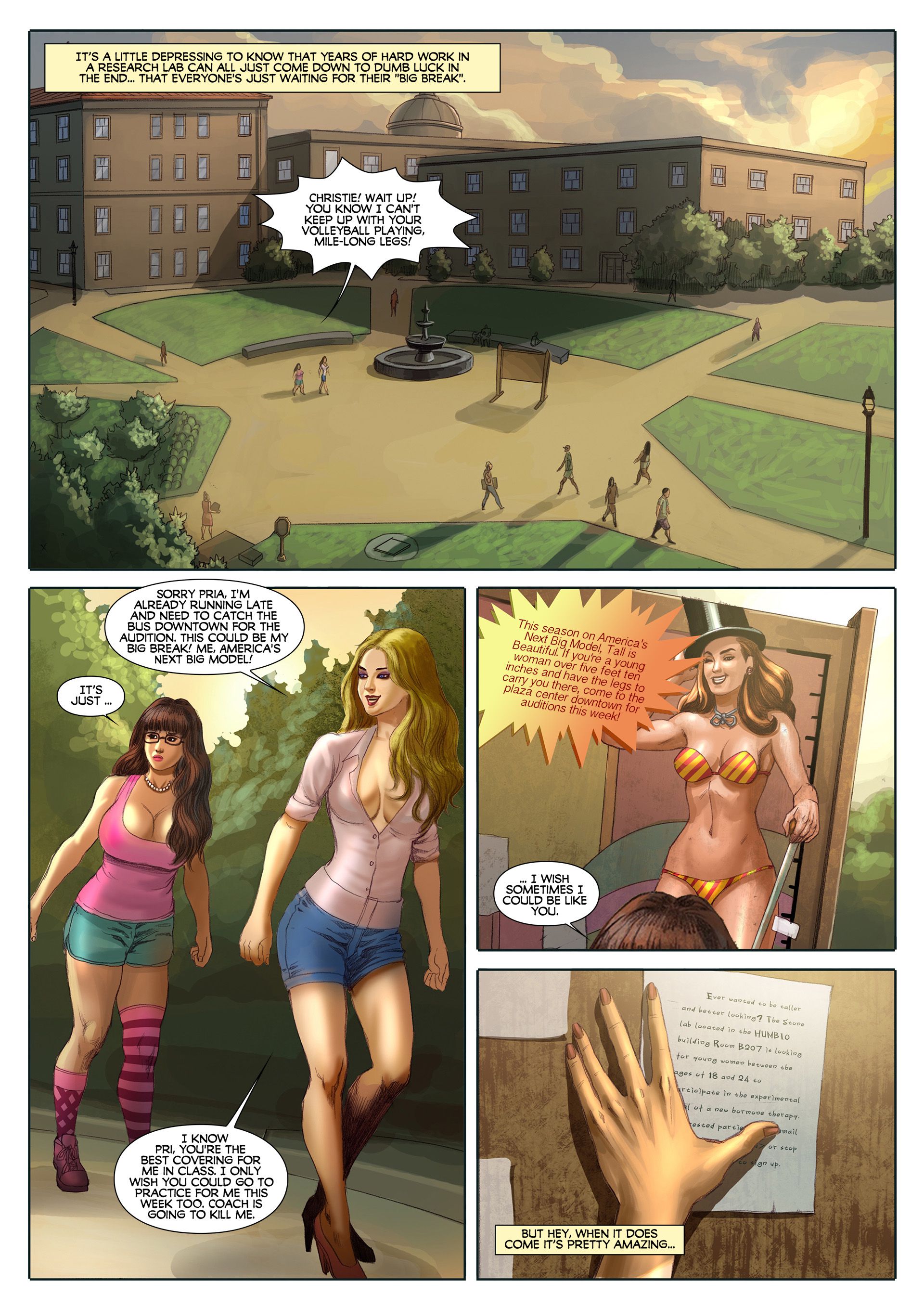 America’s Next Tall Model [Giantess Fan] 1 . America's Next Tall Model  - Chapter 1 [Giantess Fan] – page 3