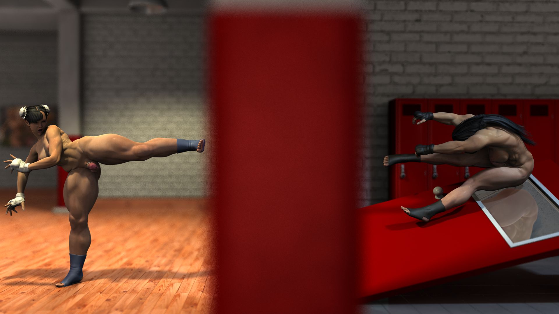 Arm Day VS Leg Day [SquarePeg3D] 1 . Arm Day VS Leg Day  - Chapter 1 [SquarePeg3D] – page 48