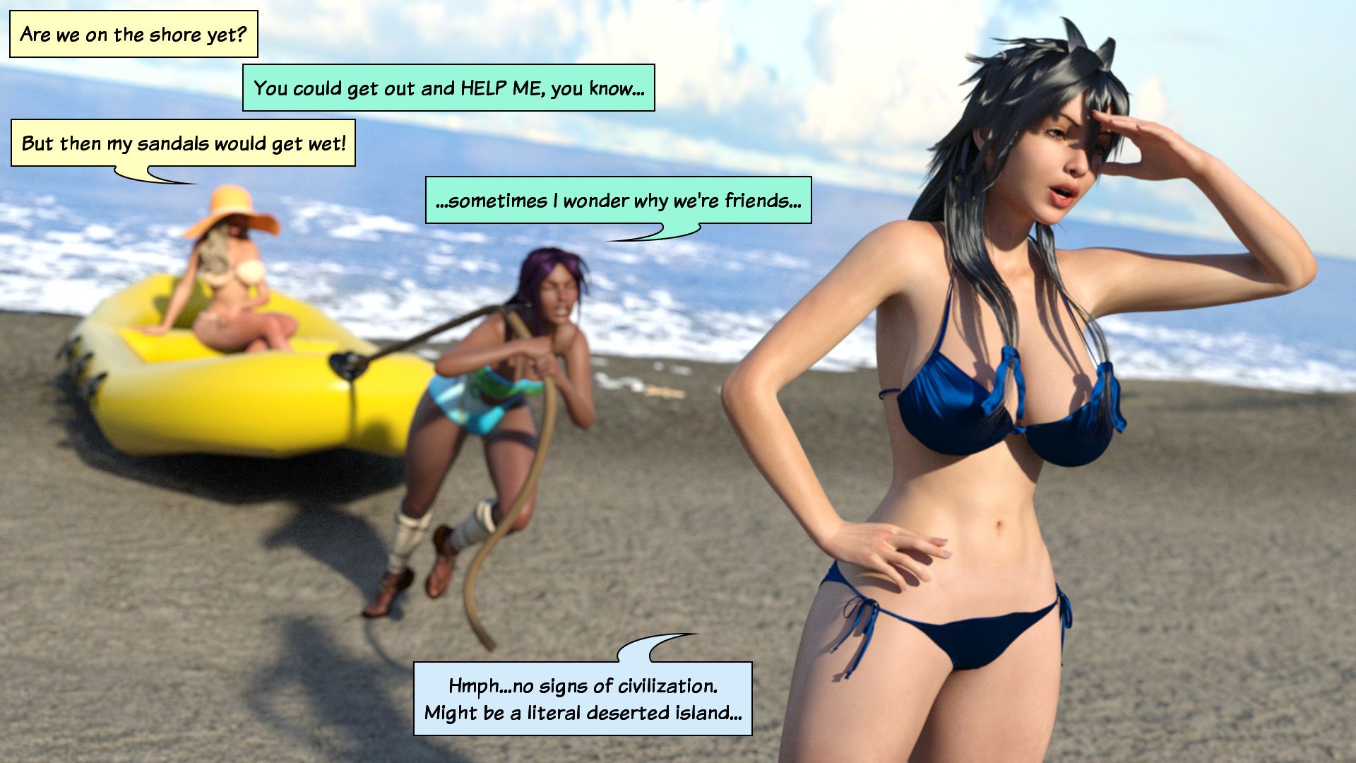 Shira’s Coronation [SquarePeg3D] 1 . Shira's Coronation  - Chapter 1 - Dialog [SquarePeg3D] – page 1
