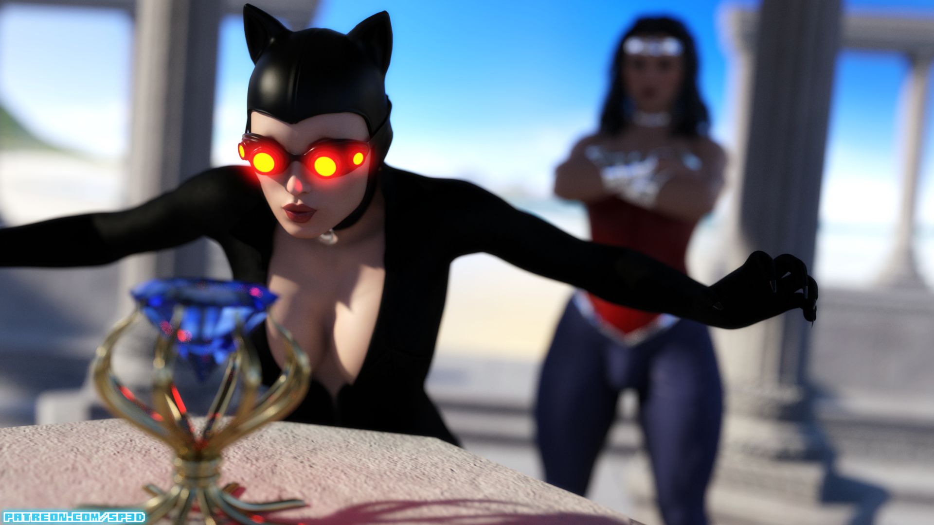 What Happens on Themyscira (Justice League) [SquarePeg3D] 1.5 . What Happens on Themyscira - Chapter 1 - No Dialog (Justice League) [SquarePeg3D] – page 1