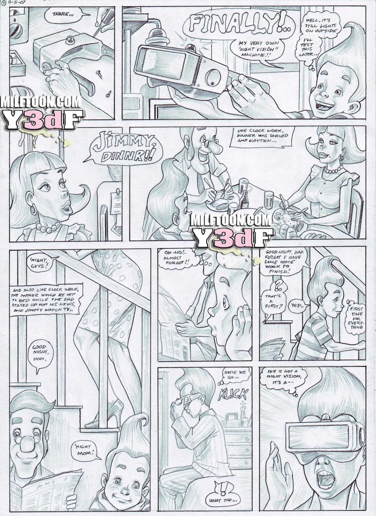 Jimmy Naitron (The Adventures of Jimmy Neutron: Boy Genius) [MILFToon] 1 . Jimmy Naitron  - Chapter 1 (The Adventures of Jimmy Neutron: Boy Genius) [MILFToon] – page 2
