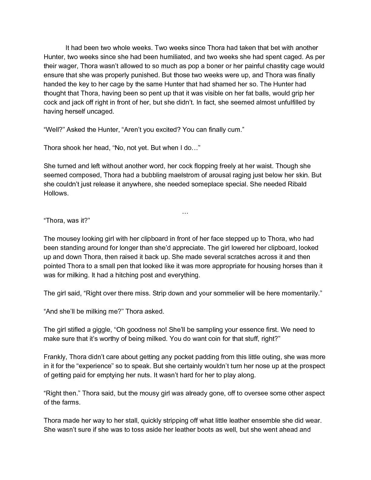Thora At The Farm [SquarePeg3D] 1.5 . Thora At The Farm - Chapter 1 Text Only [SquarePeg3D] – page 1