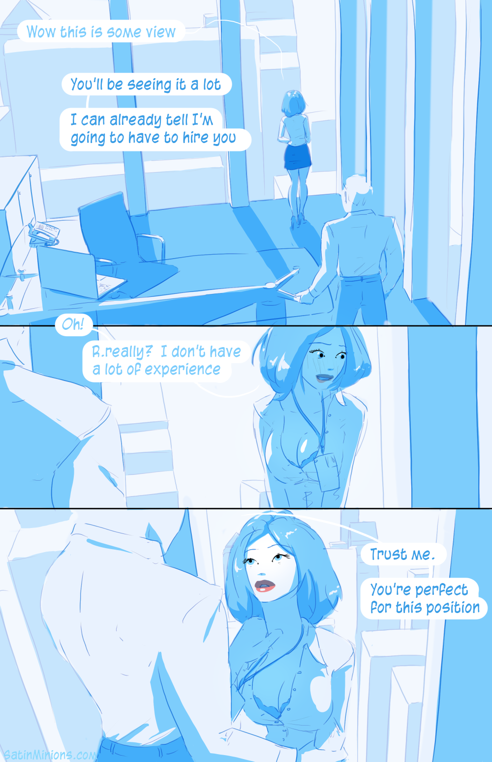 Entry Level Positions [SatinMinions] 1 . Entry Level Positions  - Chapter 1 [SatinMinions] – page 8