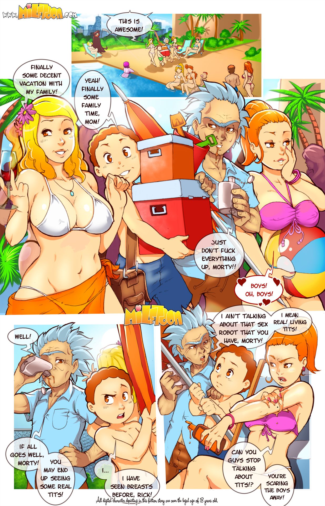 Mort And Ricky (Rick and Morty) [MILFToon] 1 . Mort And Ricky  - Chapter 1 (Rick and Morty) [MILFToon] – page 2