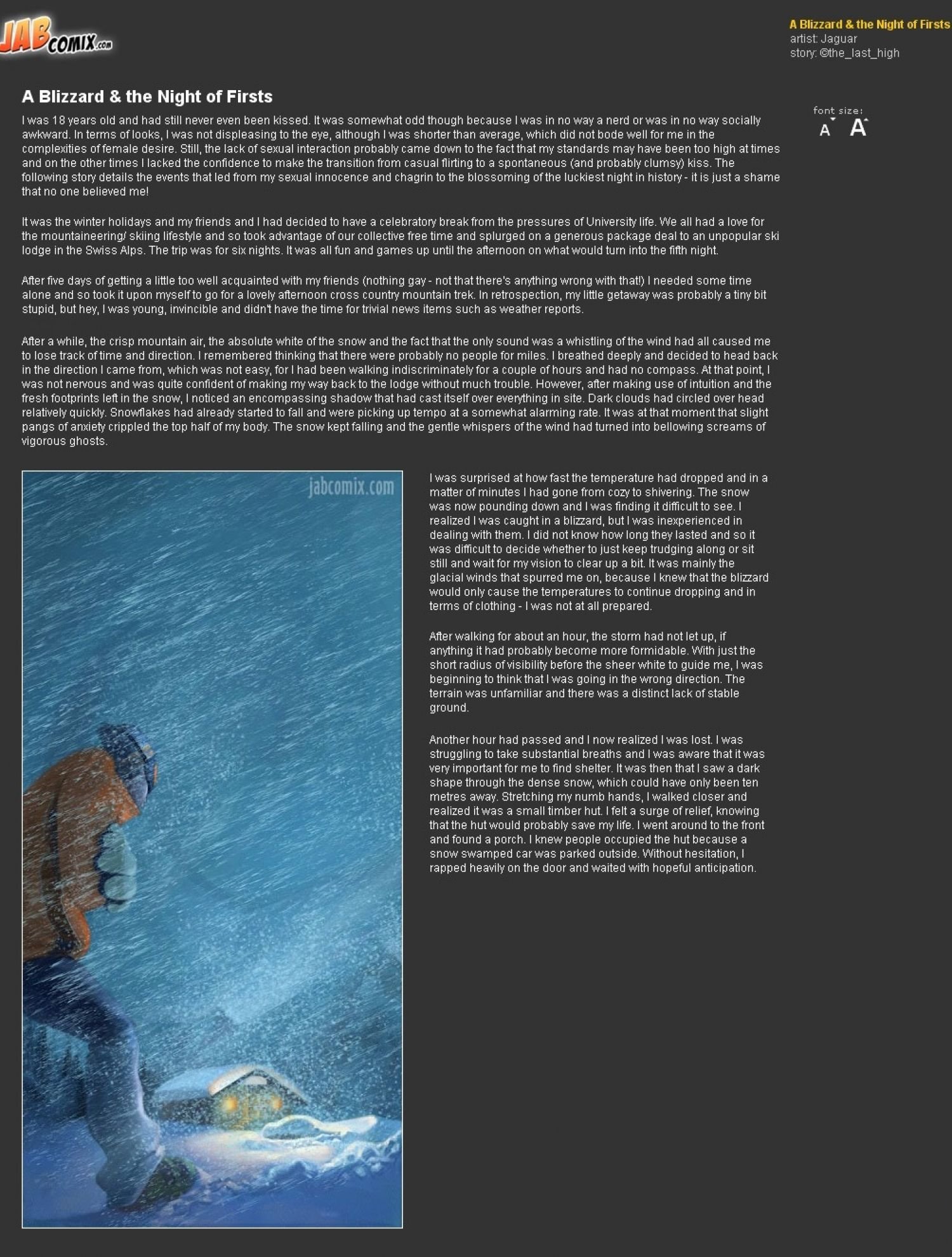 A Blizzard &amp; The Night Of Firsts [JABComix] 1 . A Blizzard & The Night Of Firsts  - Chapter 1 [JABComix] – page 2