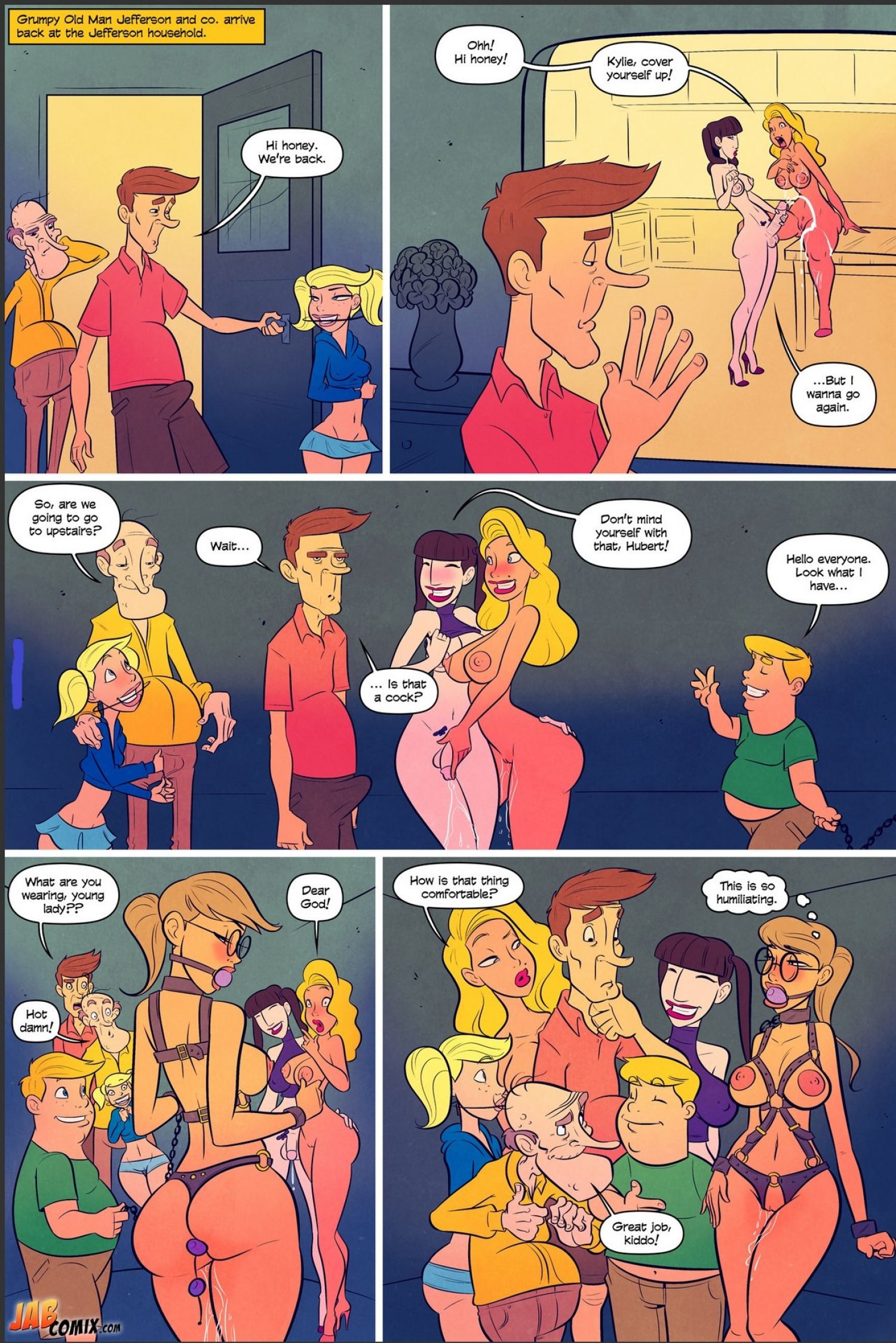 Grumpy Old Man Jefferson [JABComix] 5 . Grumpy Old Man Jefferson - Here Cum The Girls! - Chapter 5 [JABComix] – page 34