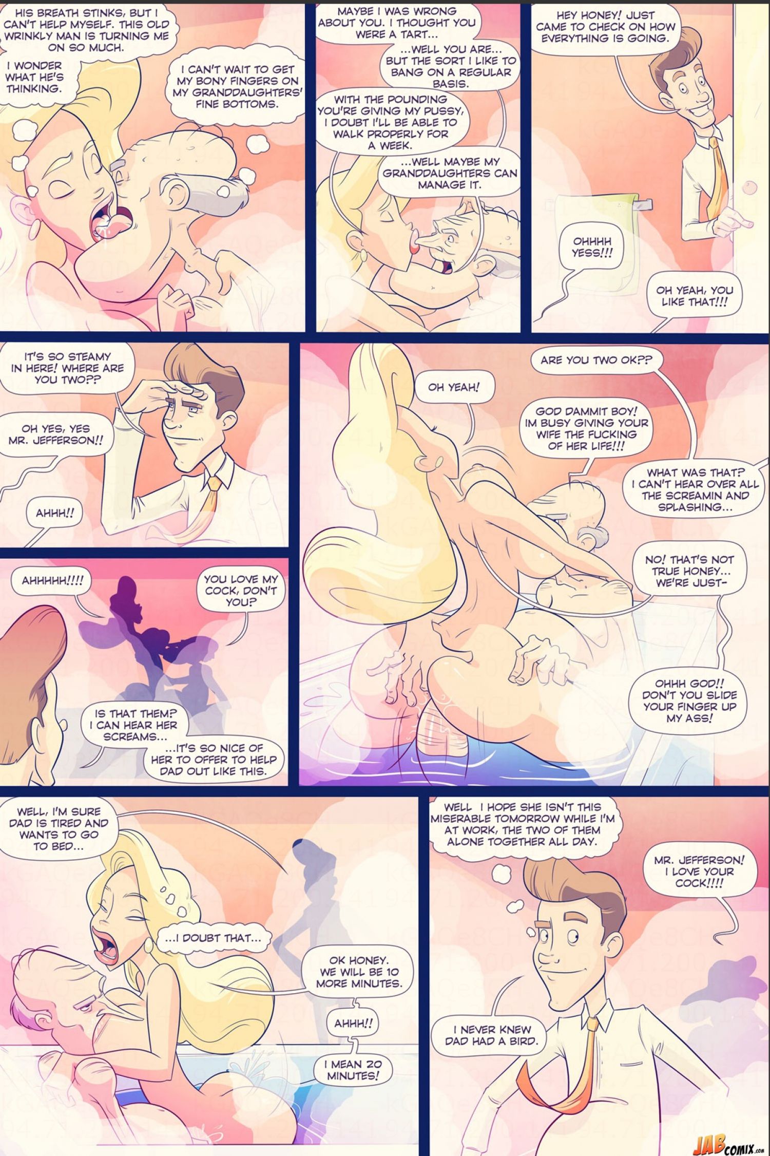 Grumpy Old Man Jefferson [JABComix] 2 . Grumpy Old Man Jefferson - The Washing Of The Wrinkly Balls - Chapter 2 [JABComix] – page 14