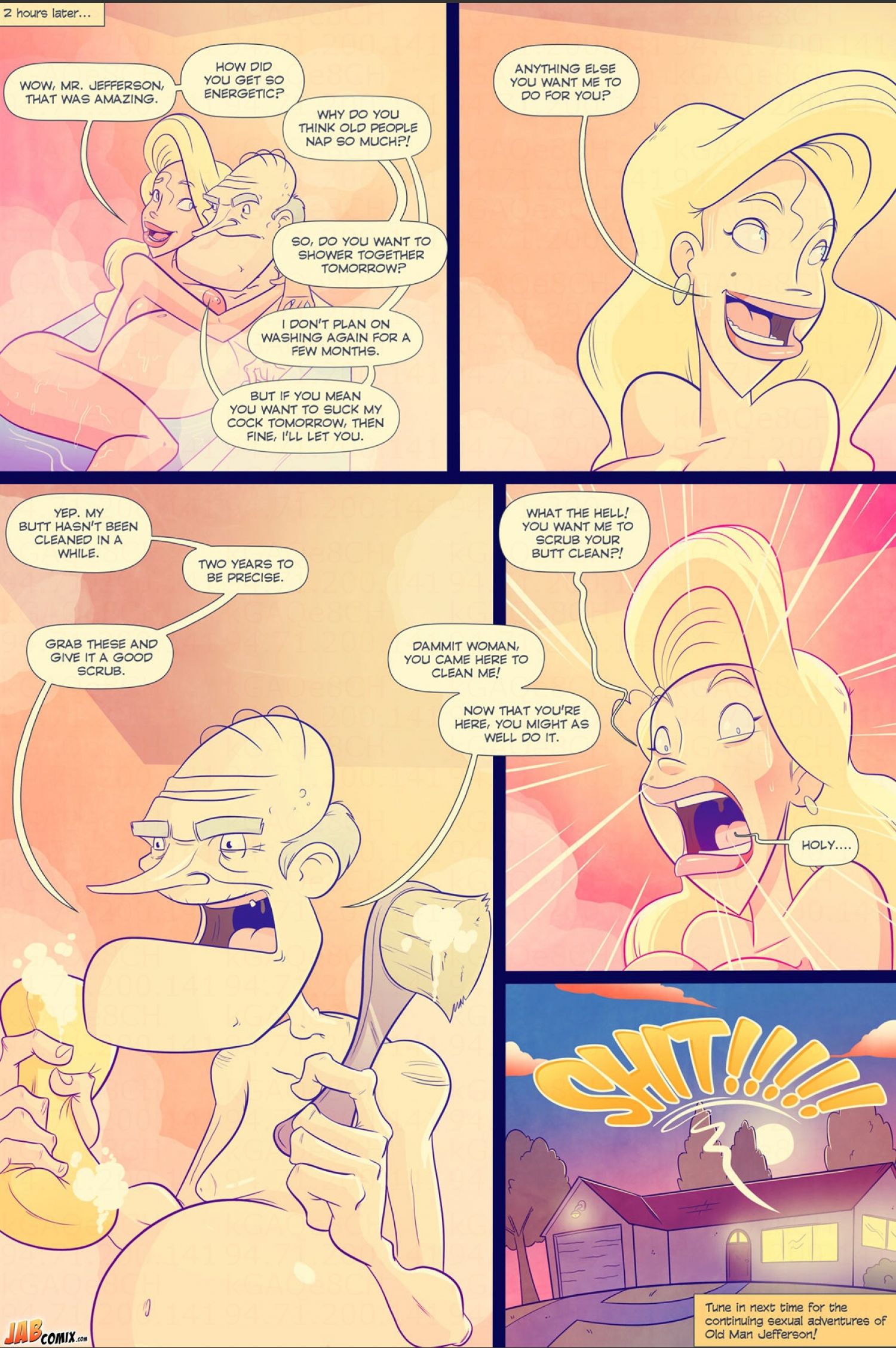 Grumpy Old Man Jefferson [JABComix] 2 . Grumpy Old Man Jefferson - The Washing Of The Wrinkly Balls - Chapter 2 [JABComix] – page 16