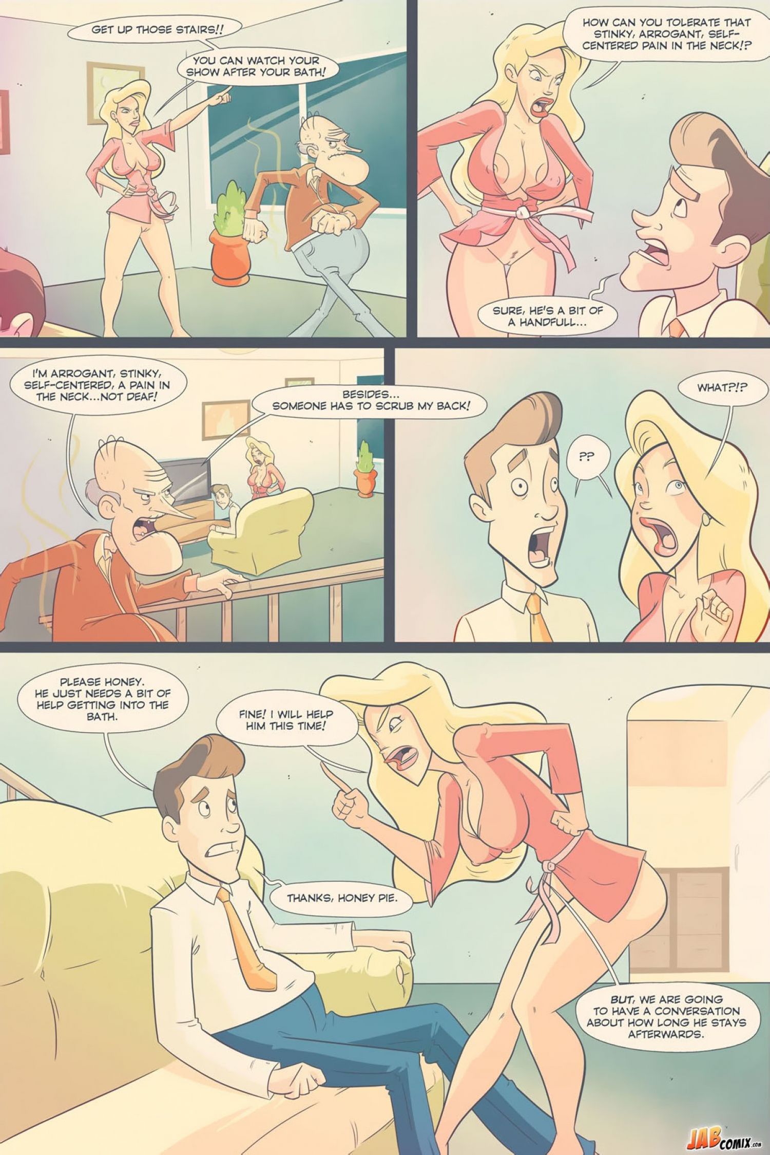 Grumpy Old Man Jefferson [JABComix] 2 . Grumpy Old Man Jefferson - The Washing Of The Wrinkly Balls - Chapter 2 [JABComix] – page 3