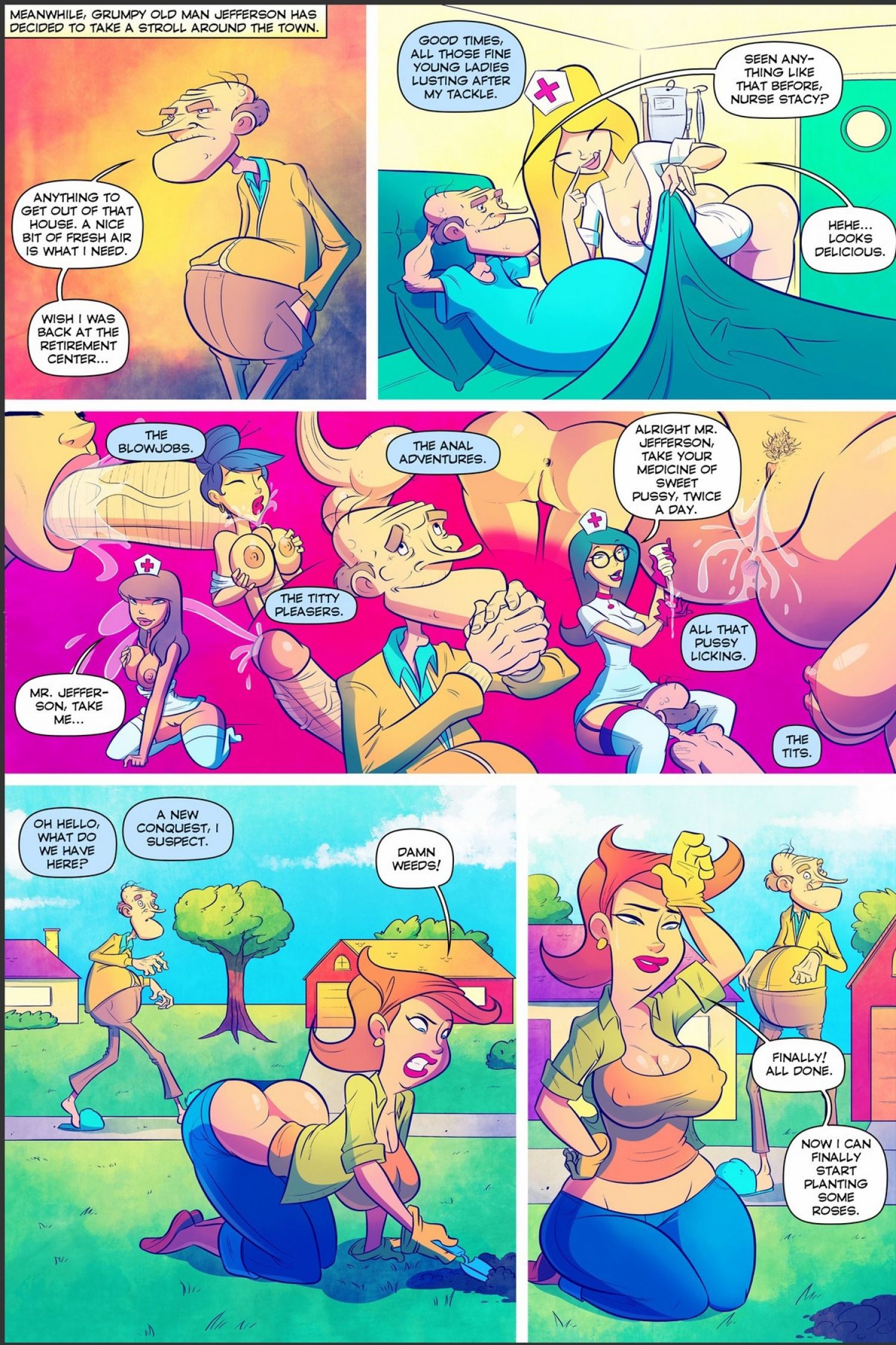 Grumpy Old Man Jefferson [JABComix] 4 . Grumpy Old Man Jefferson - The Horny Neighborhood - Chapter 4 [JABComix] – page 6