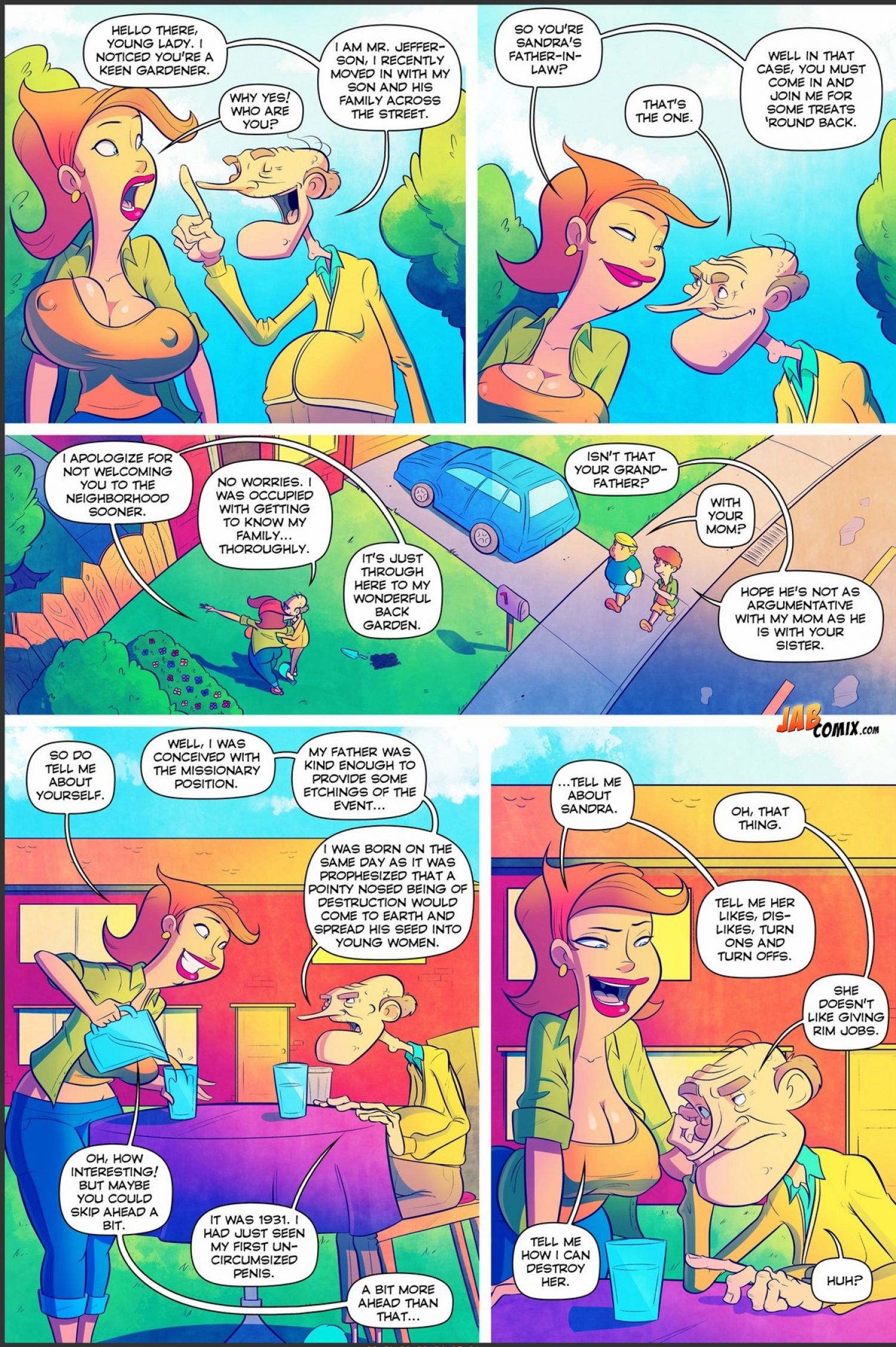 Grumpy Old Man Jefferson [JABComix] 4 . Grumpy Old Man Jefferson - The Horny Neighborhood - Chapter 4 [JABComix] – page 7