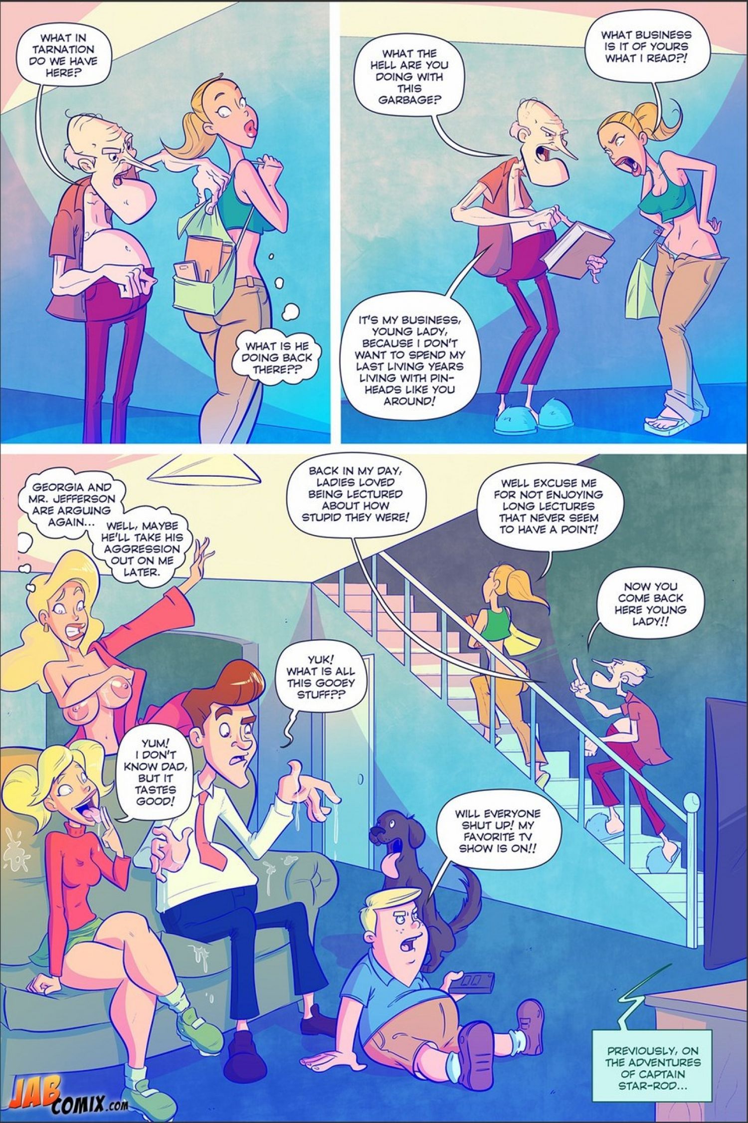 Grumpy Old Man Jefferson [JABComix] 3 . Grumpy Old Man Jefferson - Quality Time With The Granddaughters - Chapter 3 [JABComix] – page 3