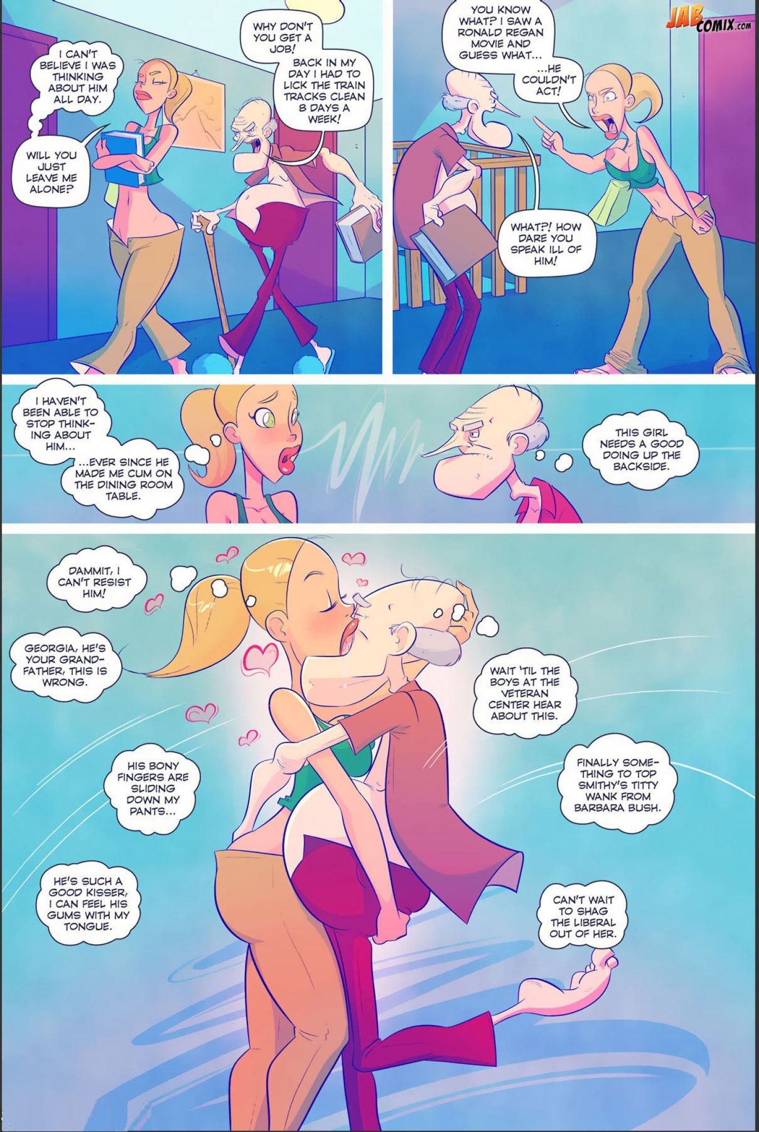 Grumpy Old Man Jefferson [JABComix] 3 . Grumpy Old Man Jefferson - Quality Time With The Granddaughters - Chapter 3 [JABComix] – page 5