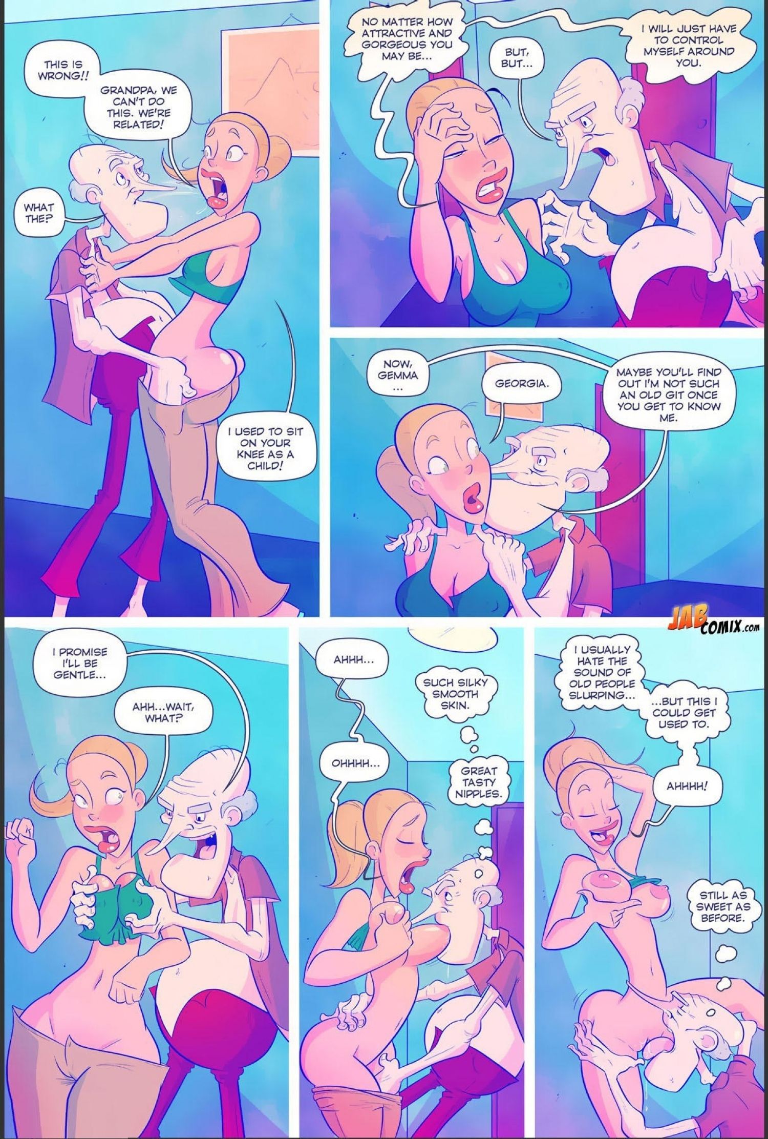 Grumpy Old Man Jefferson [JABComix] 3 . Grumpy Old Man Jefferson - Quality Time With The Granddaughters - Chapter 3 [JABComix] – page 6