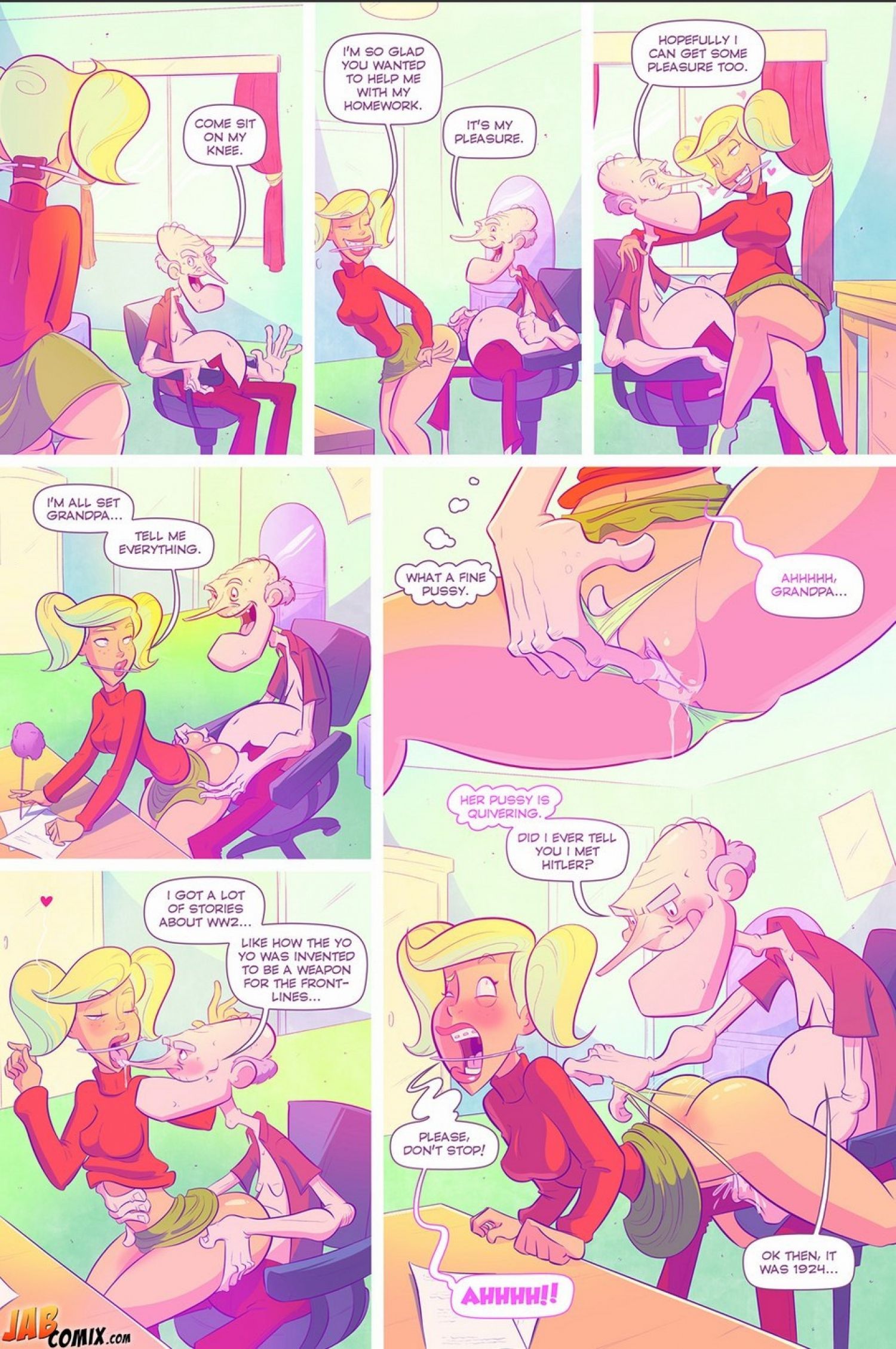 Grumpy Old Man Jefferson [JABComix] 3 . Grumpy Old Man Jefferson - Quality Time With The Granddaughters - Chapter 3 [JABComix] – page 8