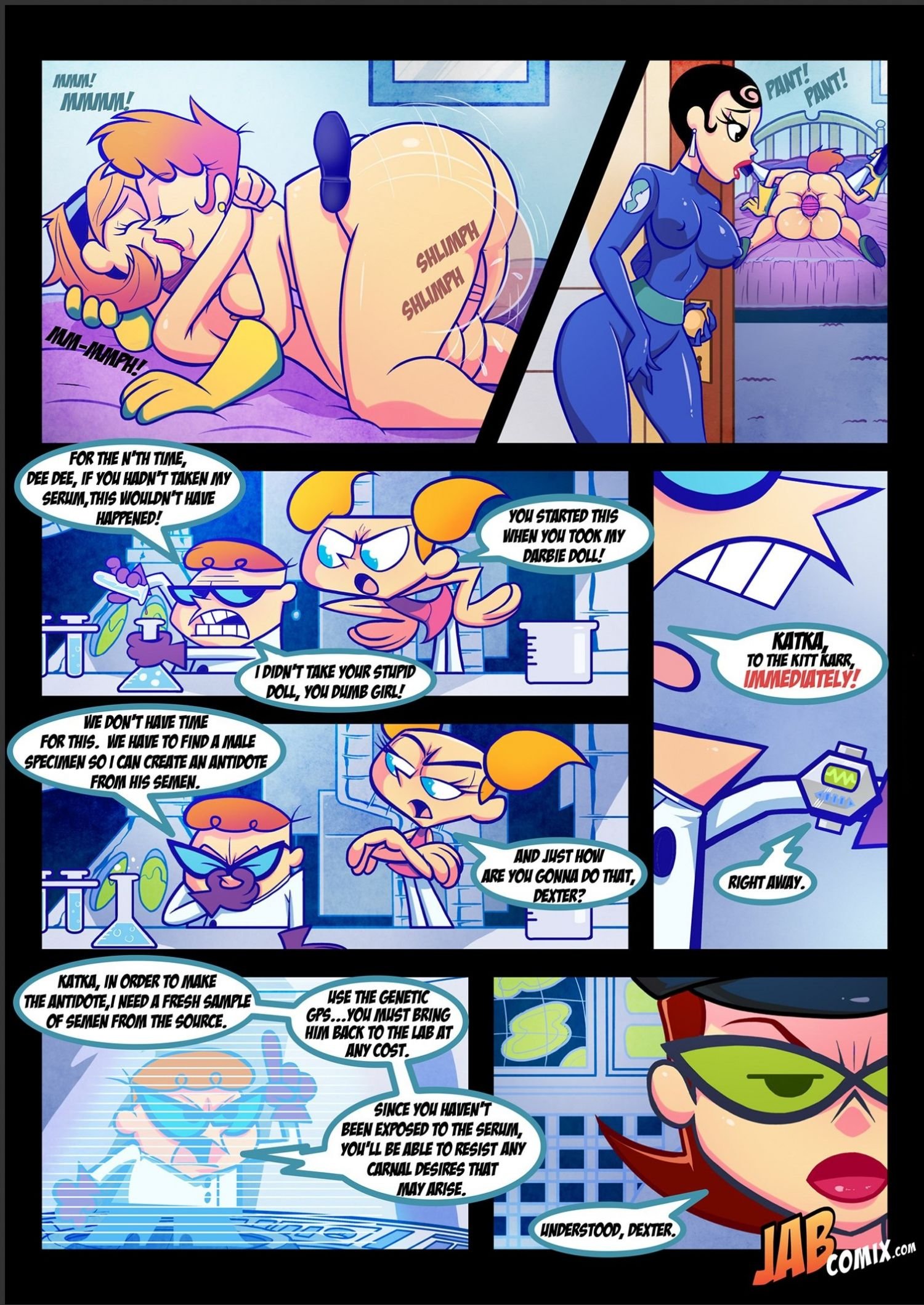 The Adventures Of Action Fuckin’ Hank (Dexter’s Laboratory) [JABComix] 2 . The Adventures Of Action Fuckin' Hank - Reunions - Chapter 2 (Dexter's Laboratory) [JABComix] – page 4