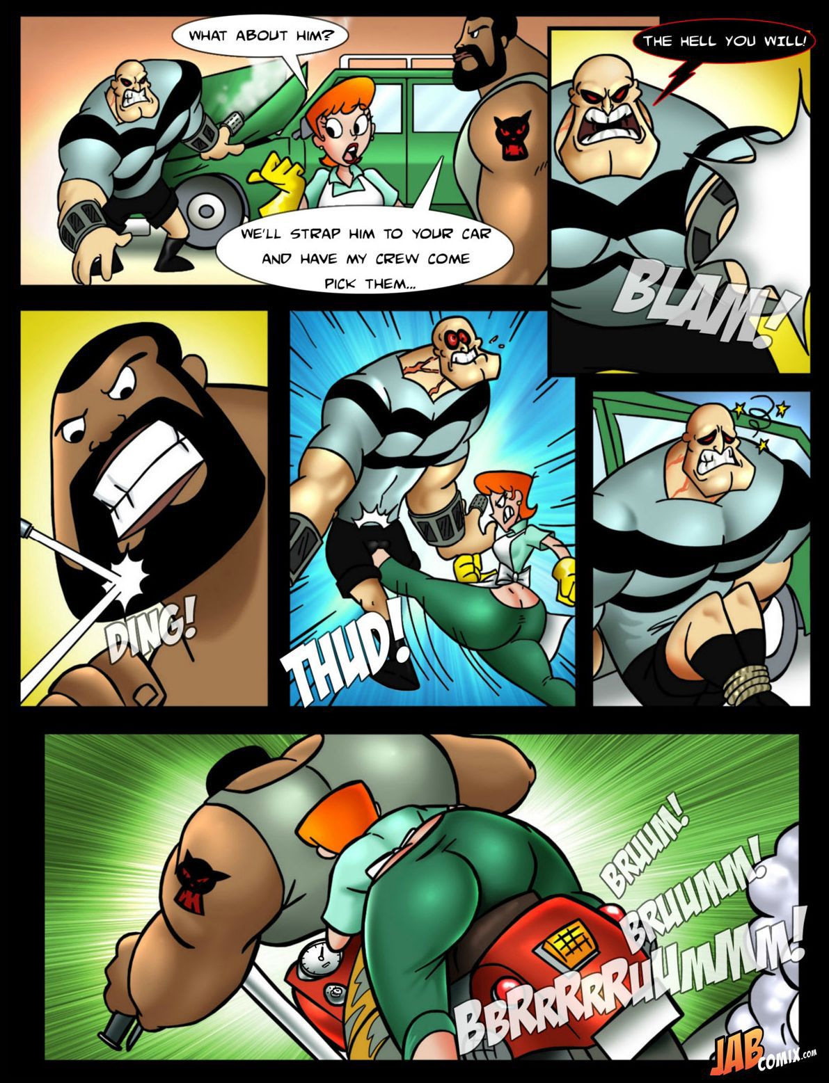 The Adventures Of Action Fuckin’ Hank (Dexter’s Laboratory) [JABComix] 1 . The Adventures Of Action Fuckin' Hank - A Hankerin' For Some Action - Chapter 1 (Dexter's Laboratory) [JABComix] – page 4