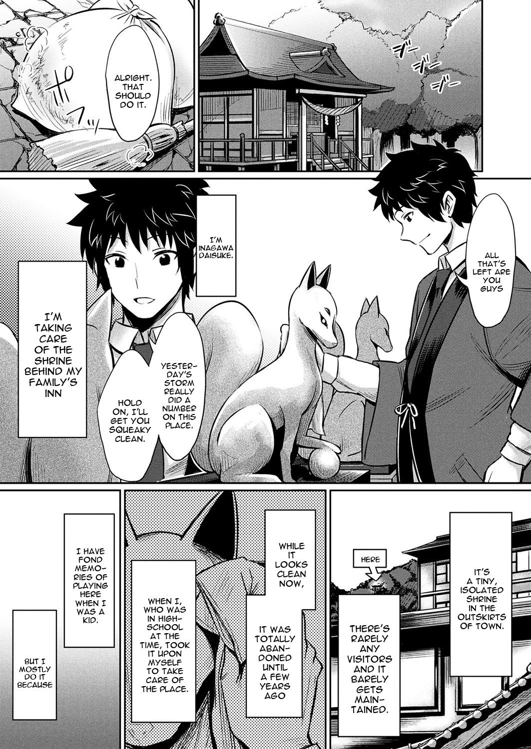 Kamisama Kara no Okurimono – Kitsunekko Shimai to Kozukuri Ecchi [Yasu] 1 . Kamisama Kara no Okurimono  - Chapter 1 - Kitsunekko Shimai to Kozukuri Ecchi [Yasu] – page 2