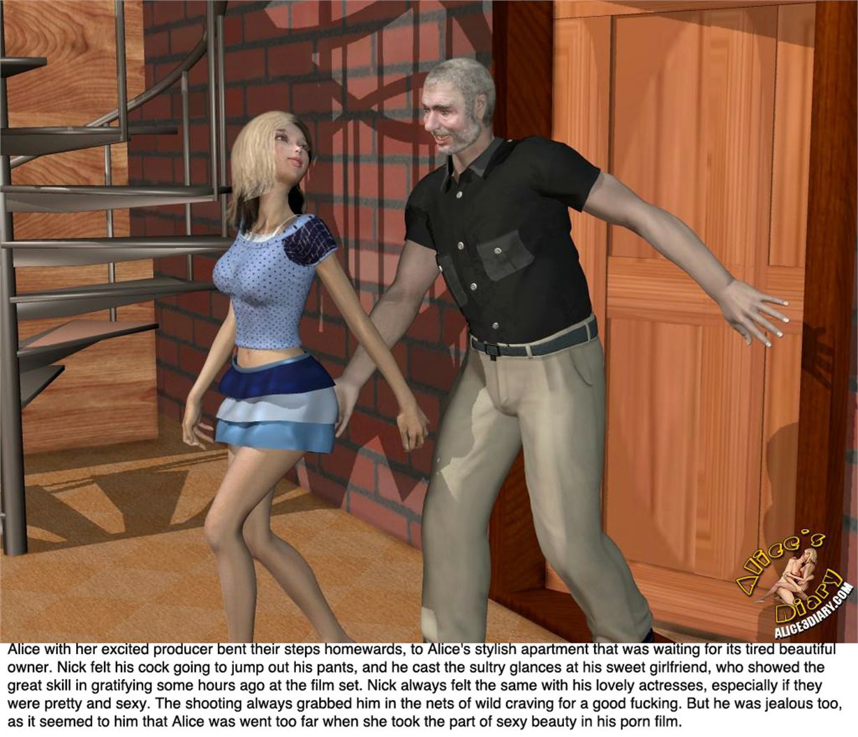 Alice’s Diary [Alice3Diary] Chapter 28 Things are improving  or Two enthusiastic cocksmen one unsatisfied girl – page 43