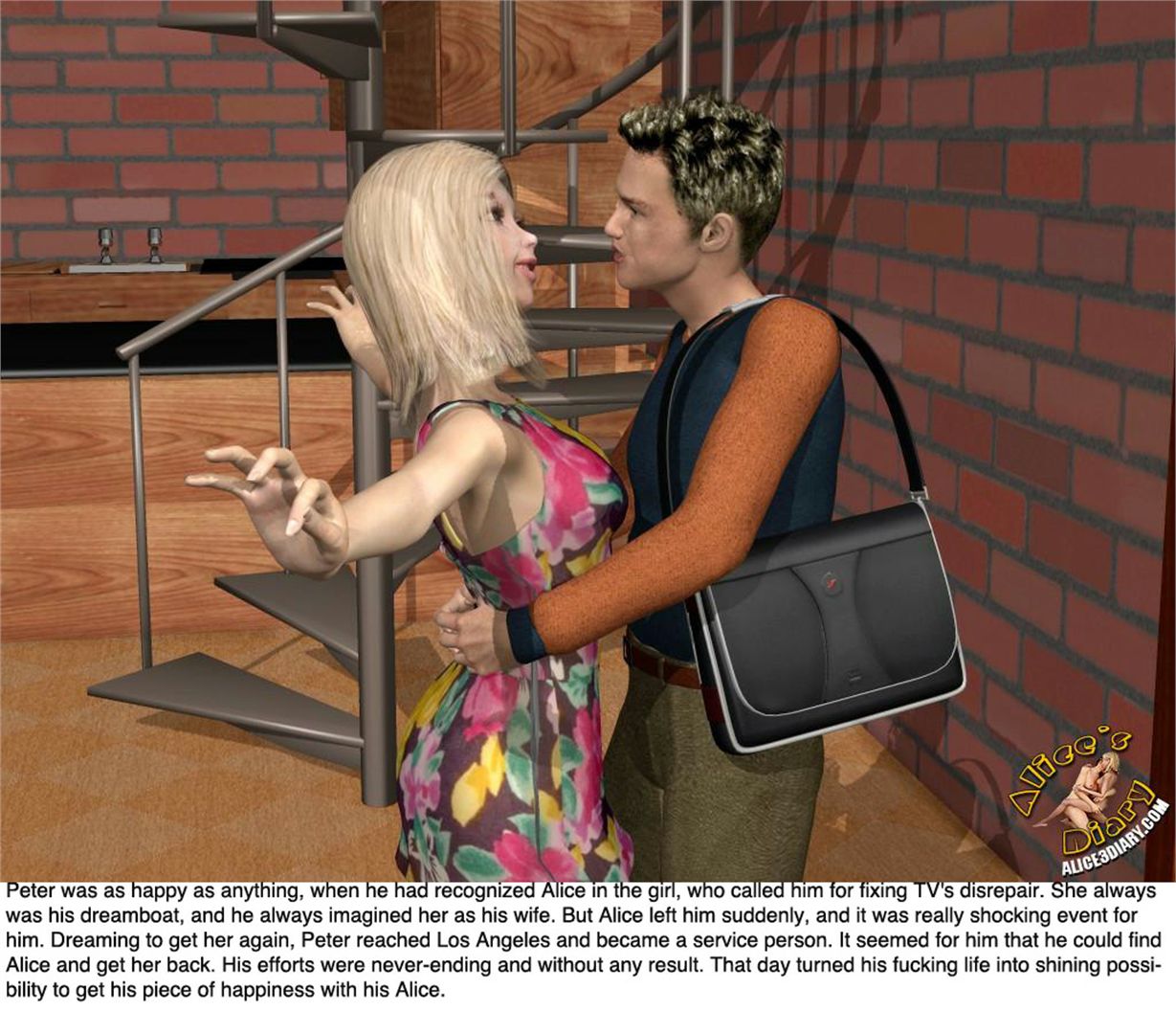 Alice’s Diary [Alice3Diary] Chapter 28 Things are improving  or Two enthusiastic cocksmen one unsatisfied girl – page 64