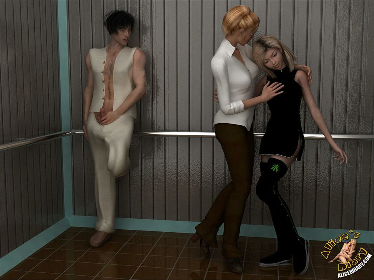 Alice’s Diary [Alice3Diary] Chapter 17 Wild threesome action in the elevator – page 11