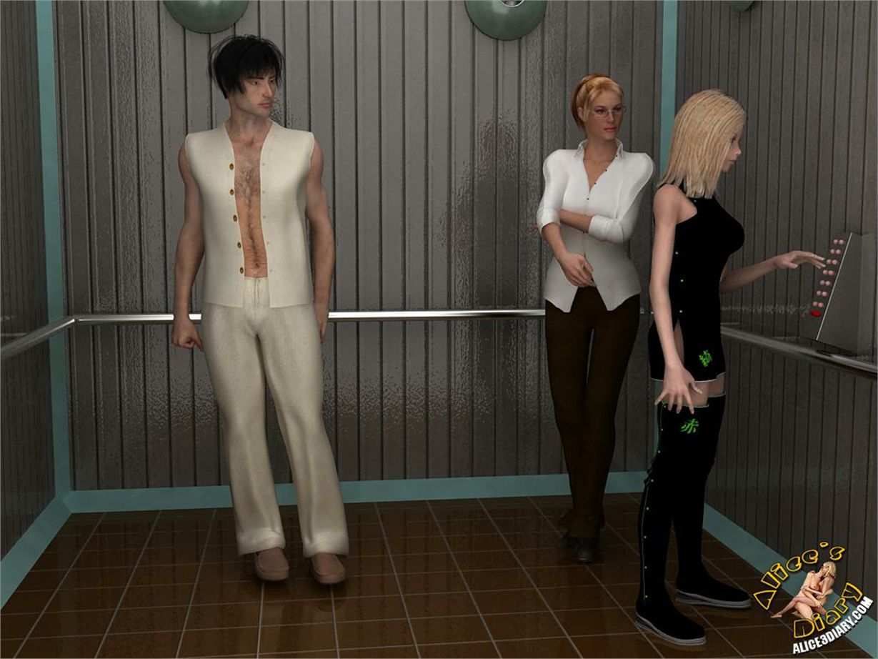 Alice’s Diary [Alice3Diary] Chapter 17 Wild threesome action in the elevator – page 2
