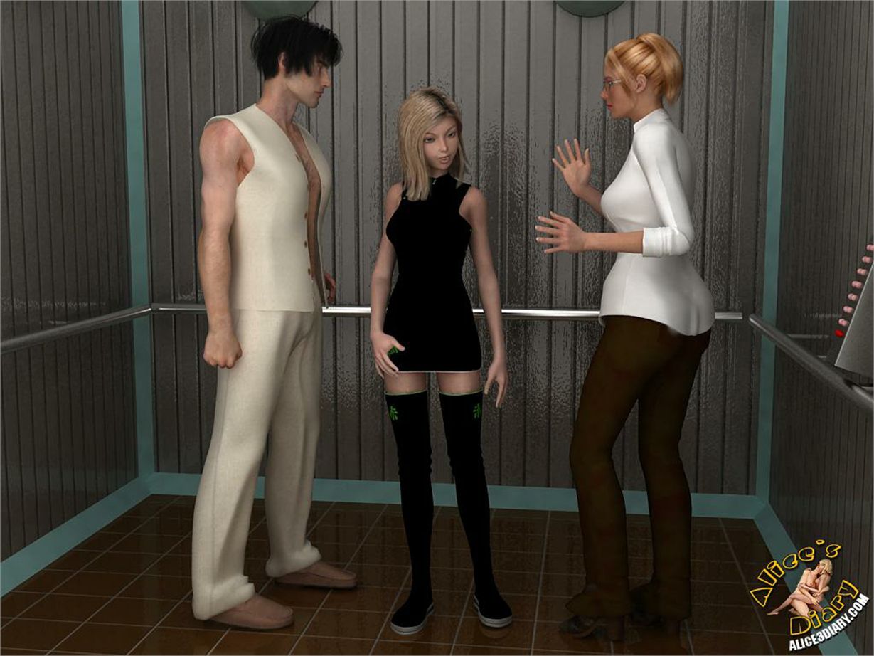 Alice’s Diary [Alice3Diary] Chapter 17 Wild threesome action in the elevator – page 49
