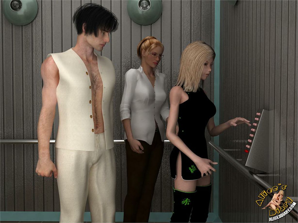 Alice’s Diary [Alice3Diary] Chapter 17 Wild threesome action in the elevator – page 6