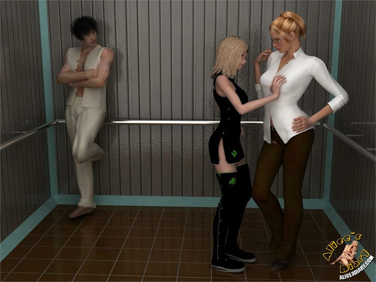 Alice’s Diary [Alice3Diary] Chapter 17 Wild threesome action in the elevator – page 9
