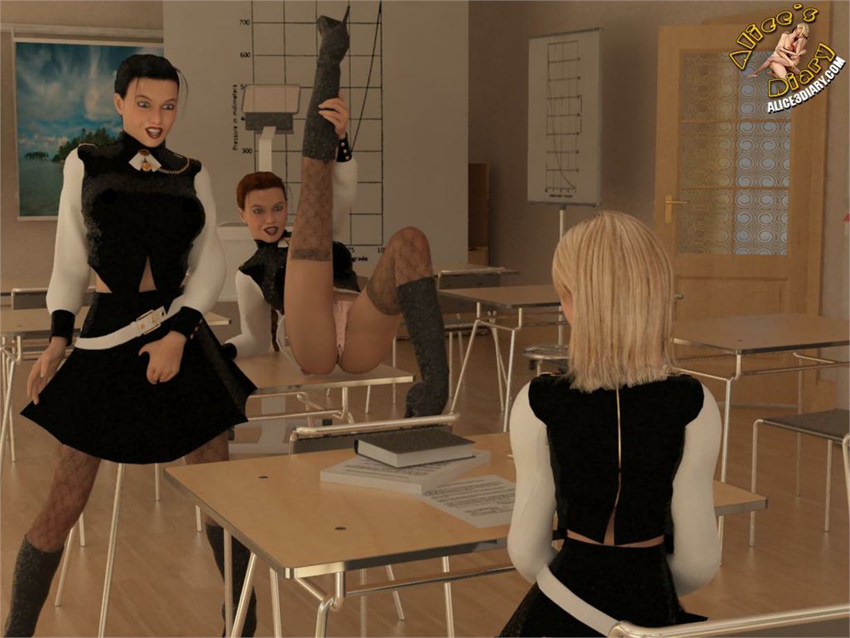 Alice’s Diary [Alice3Diary] Chapter 41 Lesbian orgy in the classroom – page 7